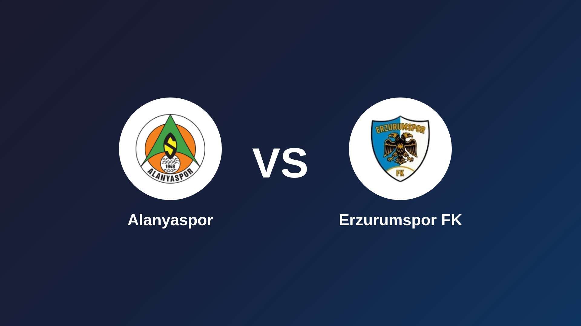 Alanyaspor vs Erzurumspor FK