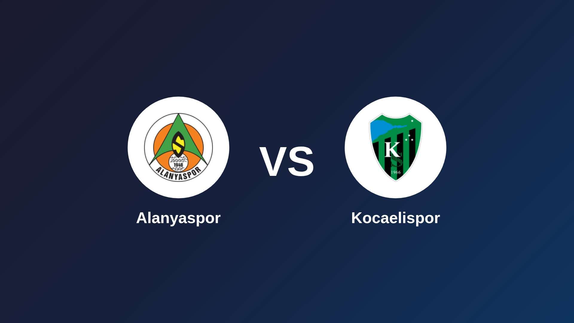 Alanyaspor vs Kocaelispor
