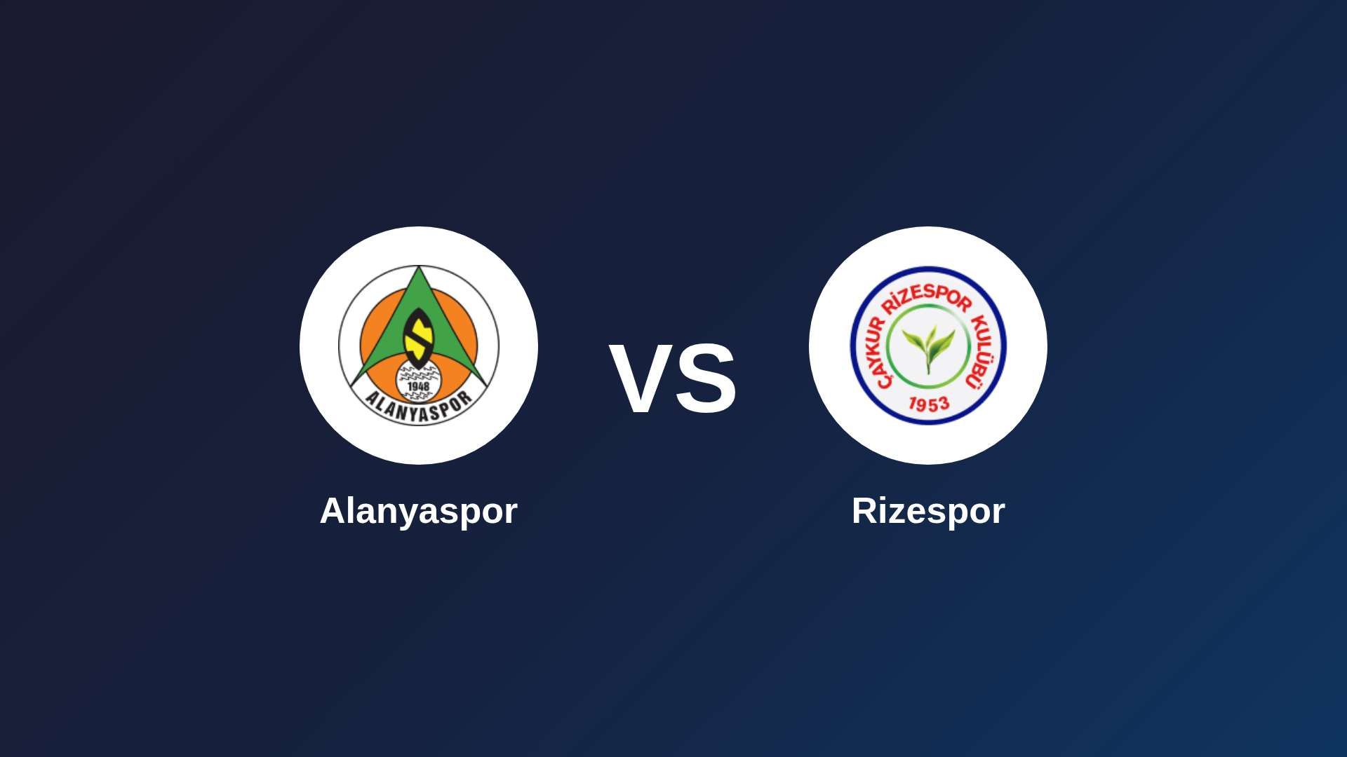 Alanyaspor vs Rizespor