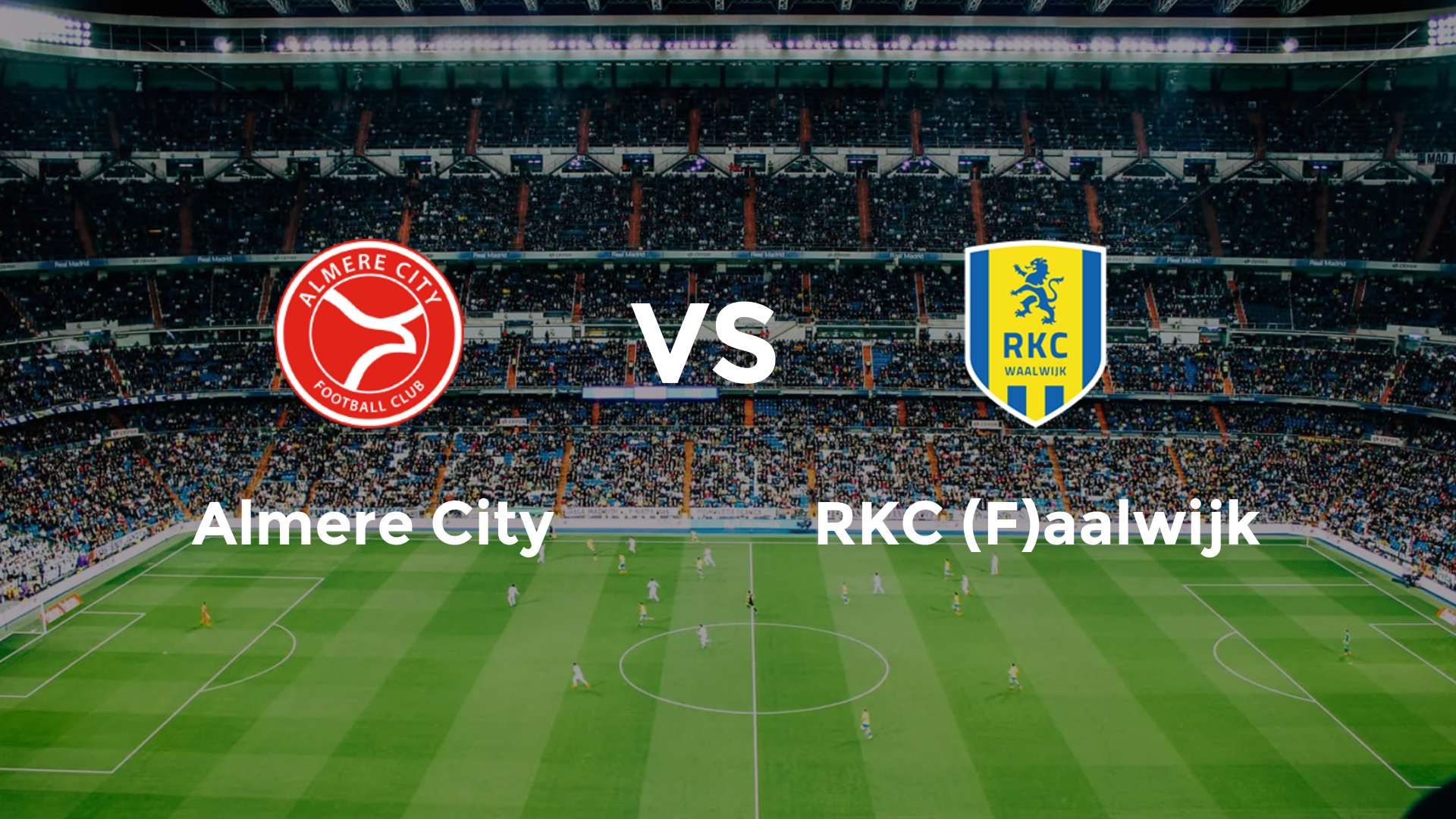 Almere City vs RKC (F)aalwijk