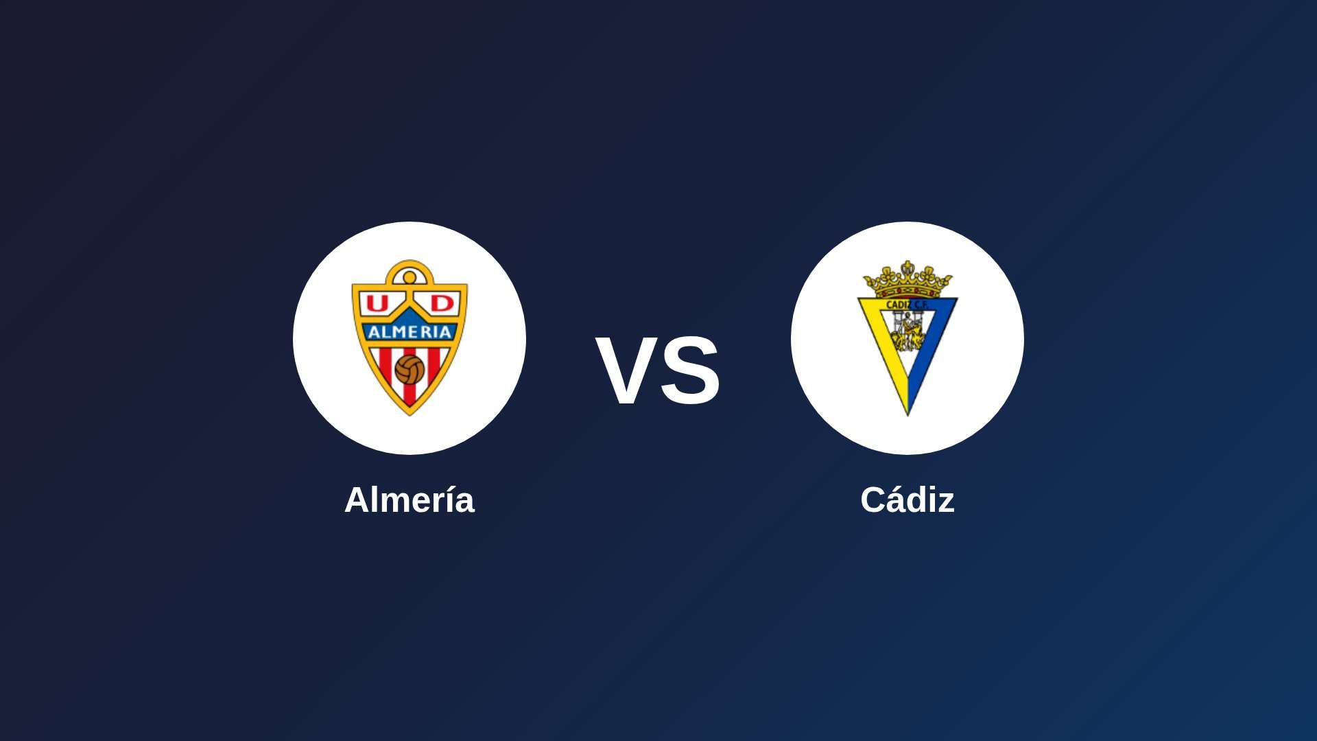 Almería vs Cádiz