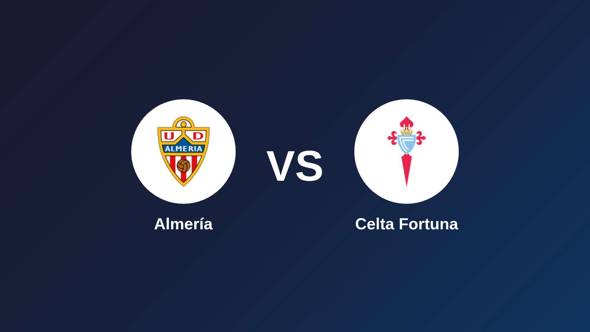 Almería vs Celta Fortuna