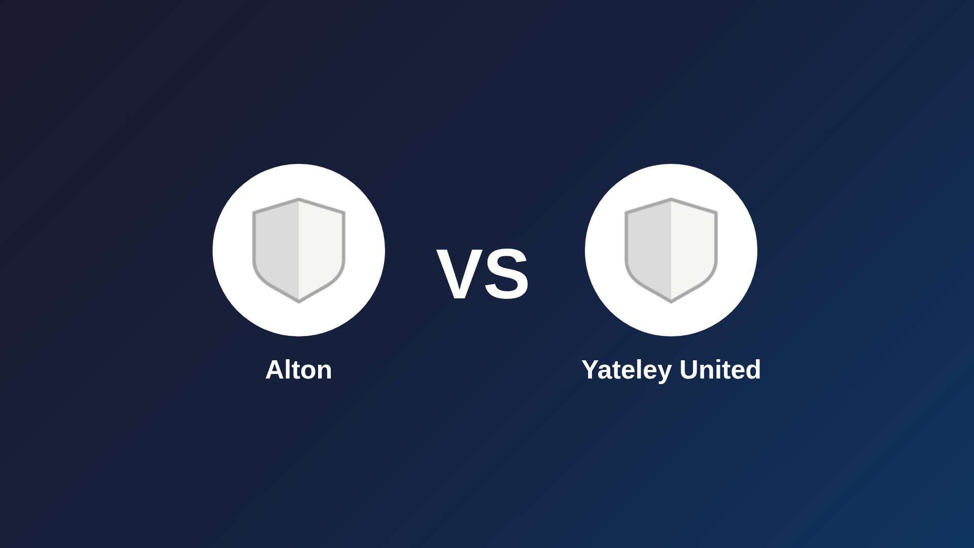Alton vs Yateley United