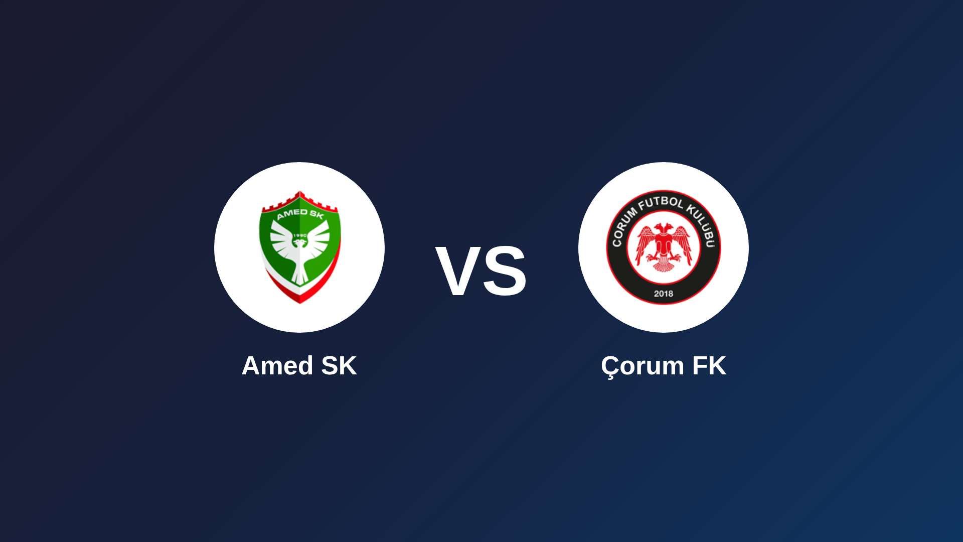 Amed SK vs Çorum FK