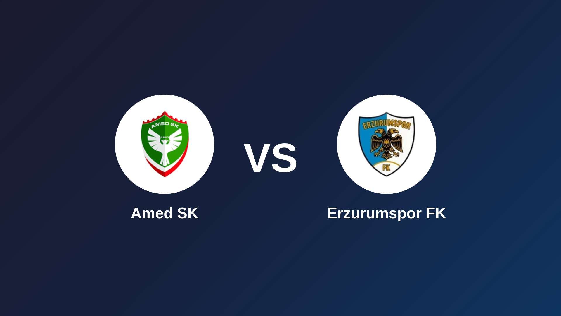 Amed SK vs Erzurumspor FK