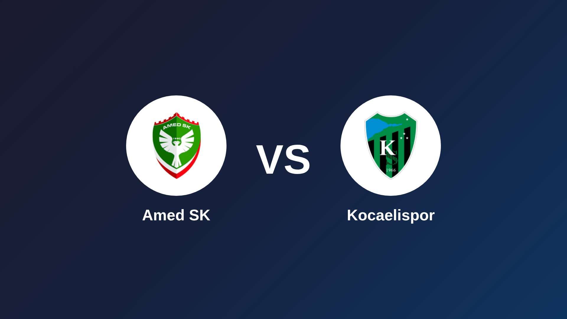 Amed SK vs Kocaelispor
