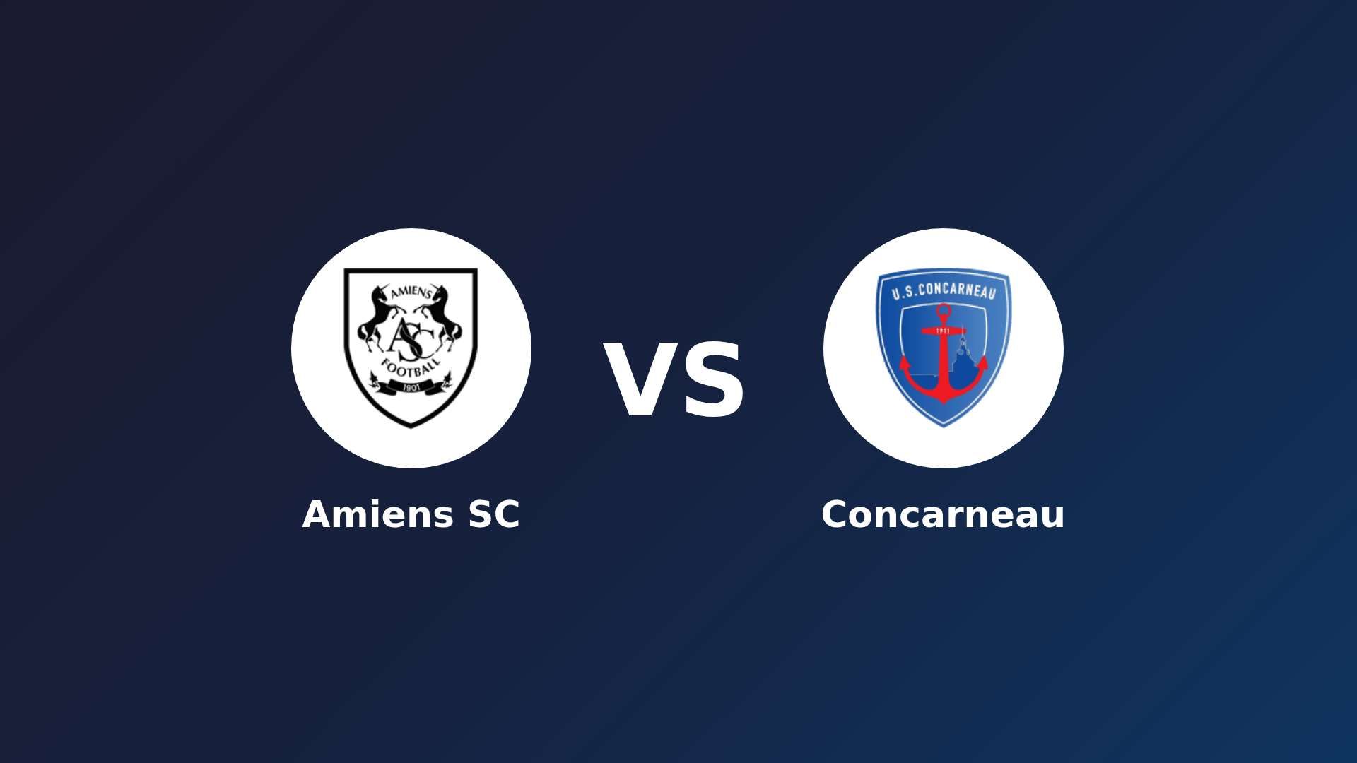 Amiens SC vs Concarneau