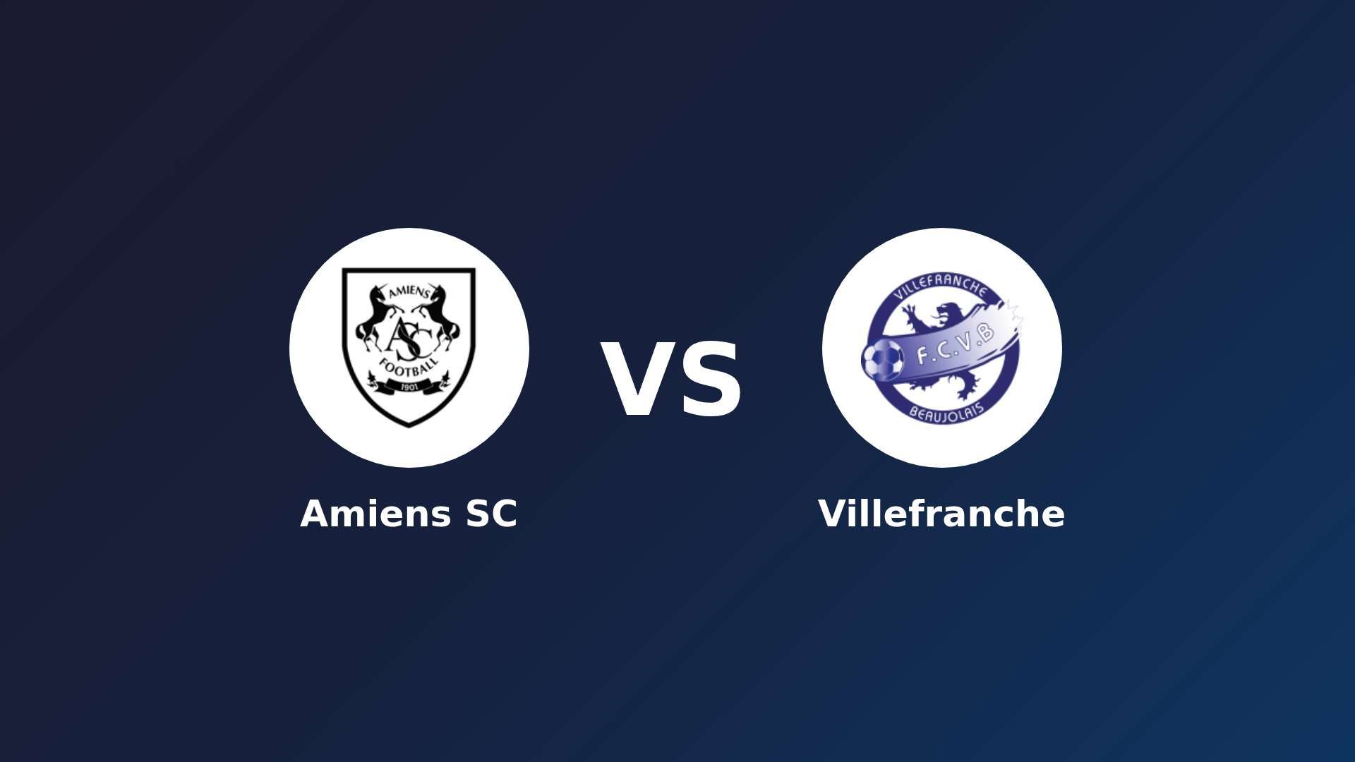 Amiens SC vs Villefranche