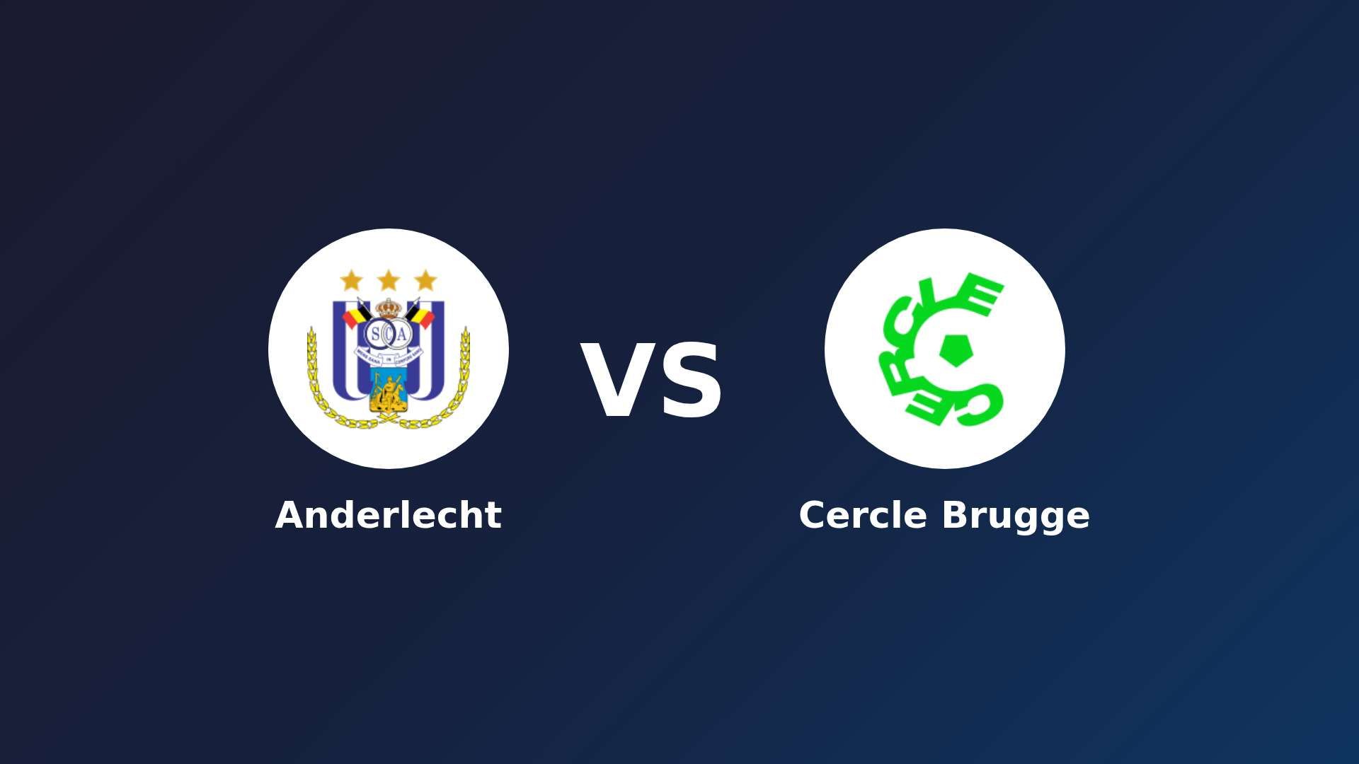 Anderlecht vs Cercle Brugge