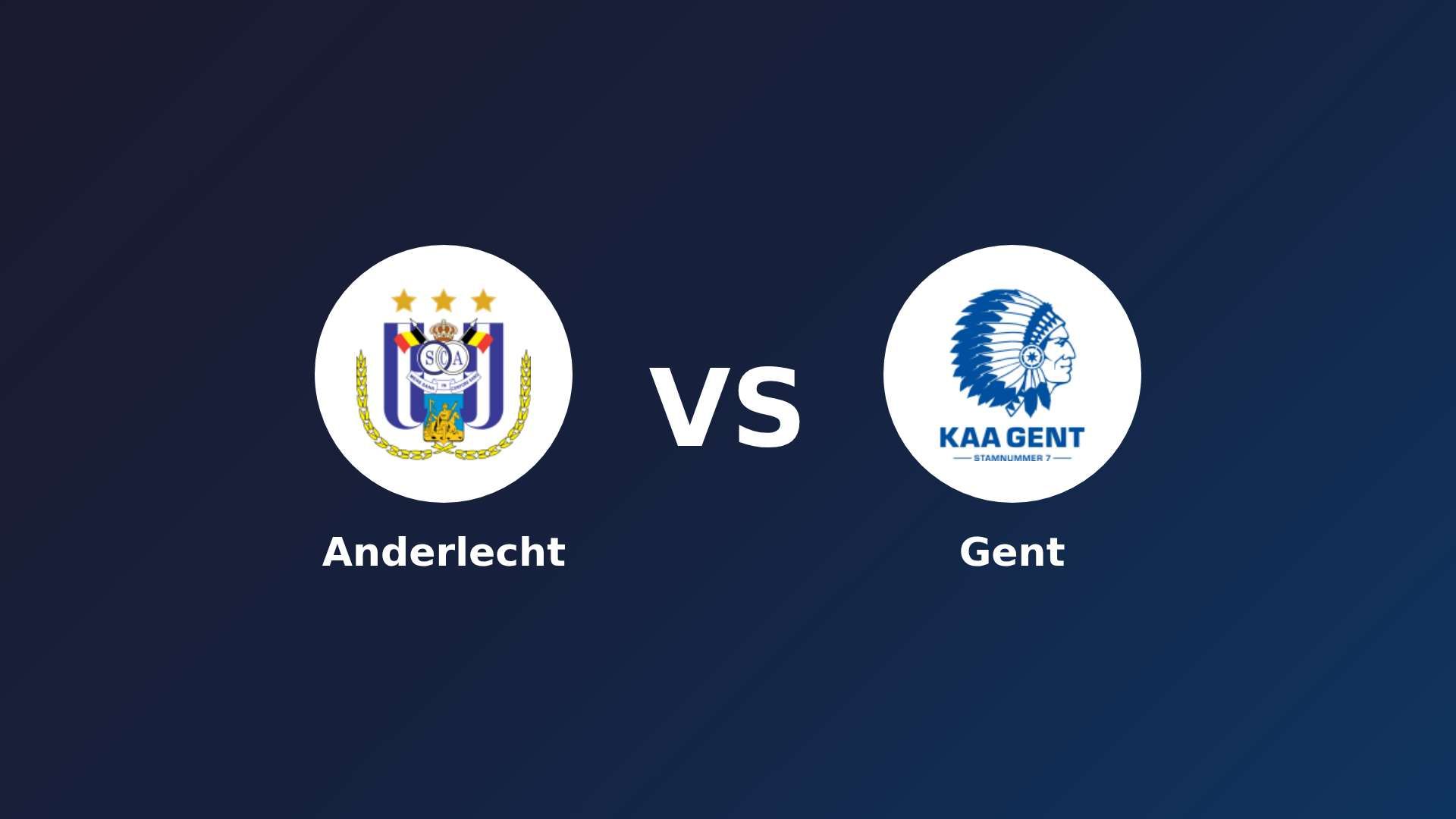 Anderlecht vs Gent