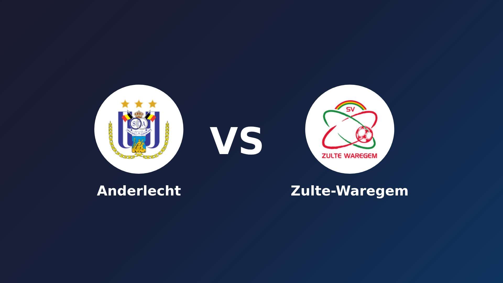 Anderlecht vs Zulte-Waregem