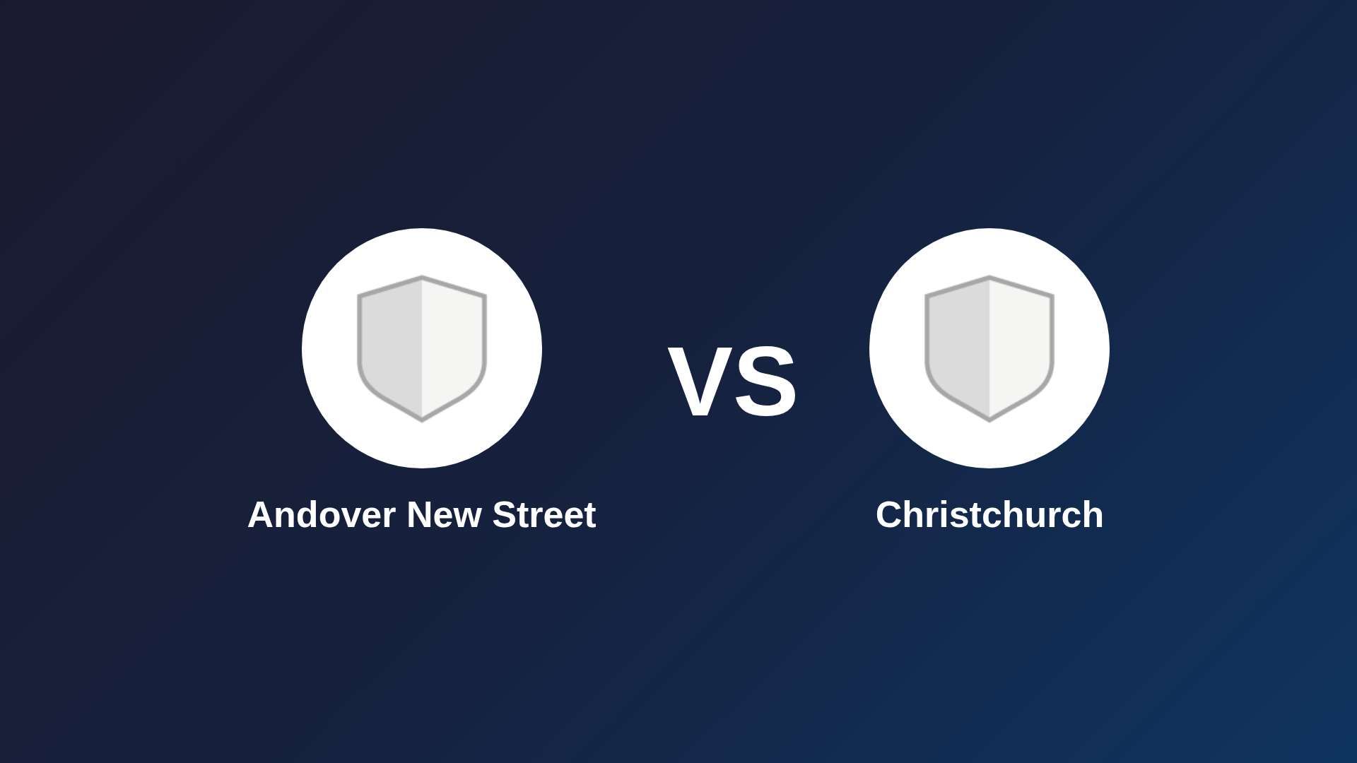 Andover New Street vs Christchurch