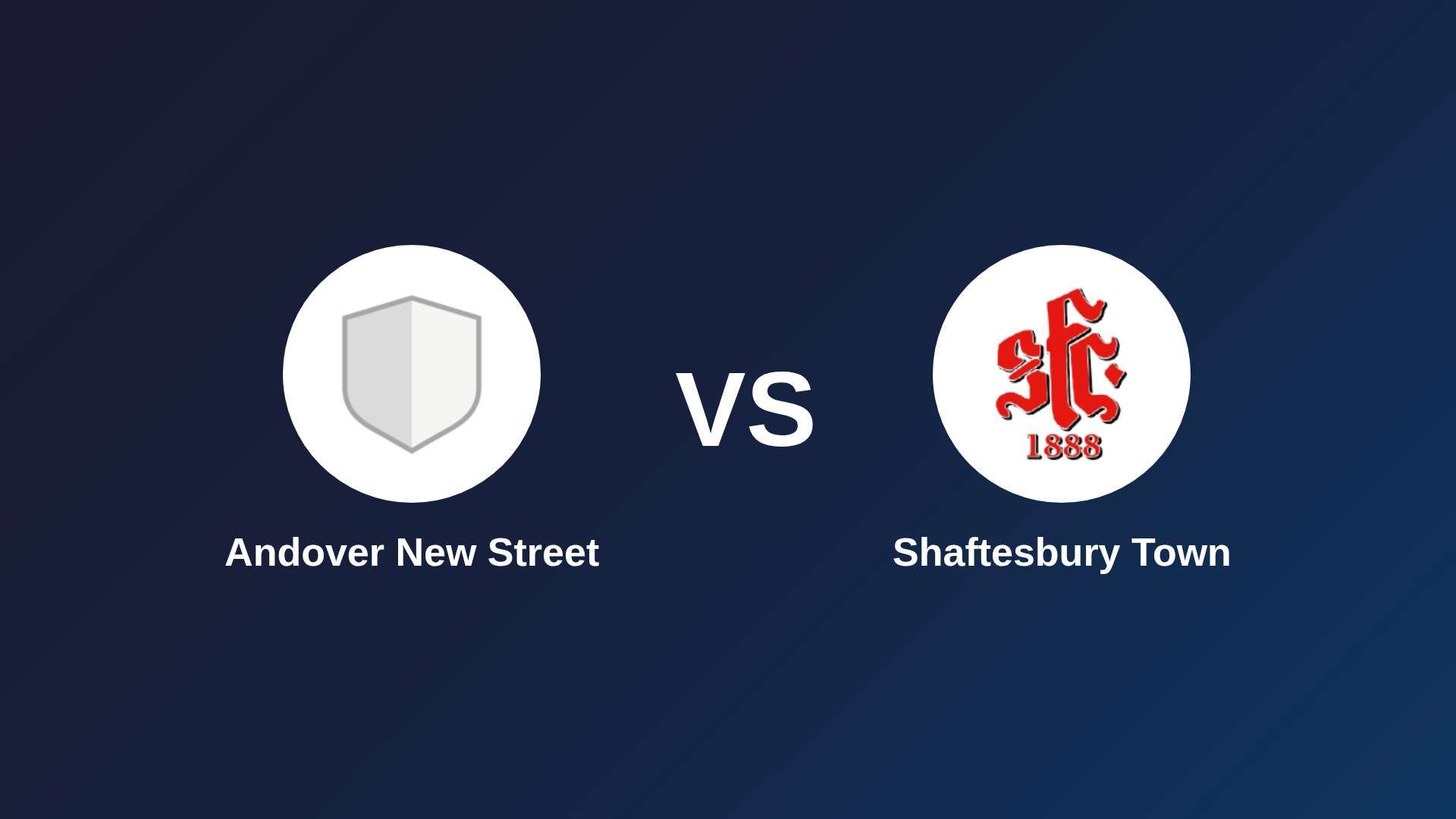 Andover New Street vs Shaftesbury Town