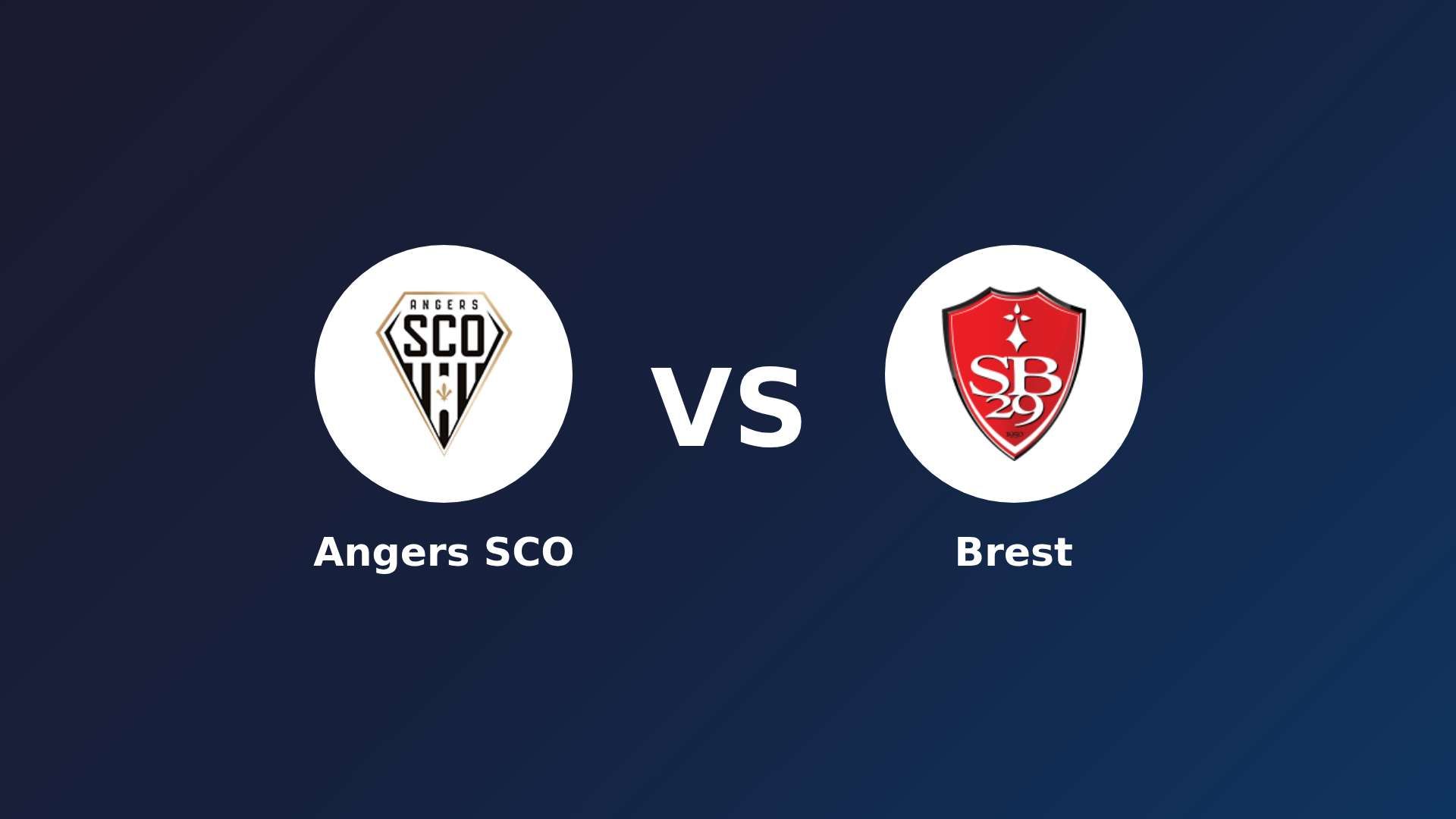Angers SCO vs Brest