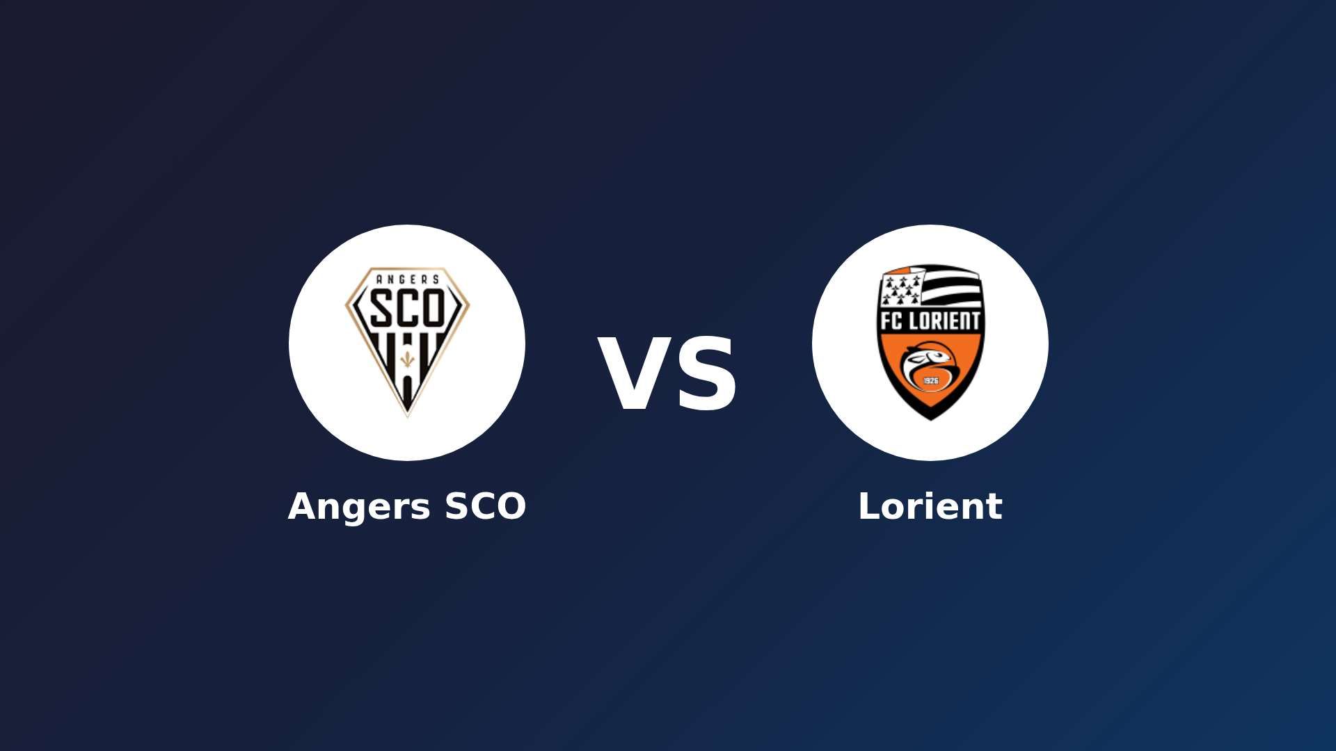 Angers SCO vs Lorient