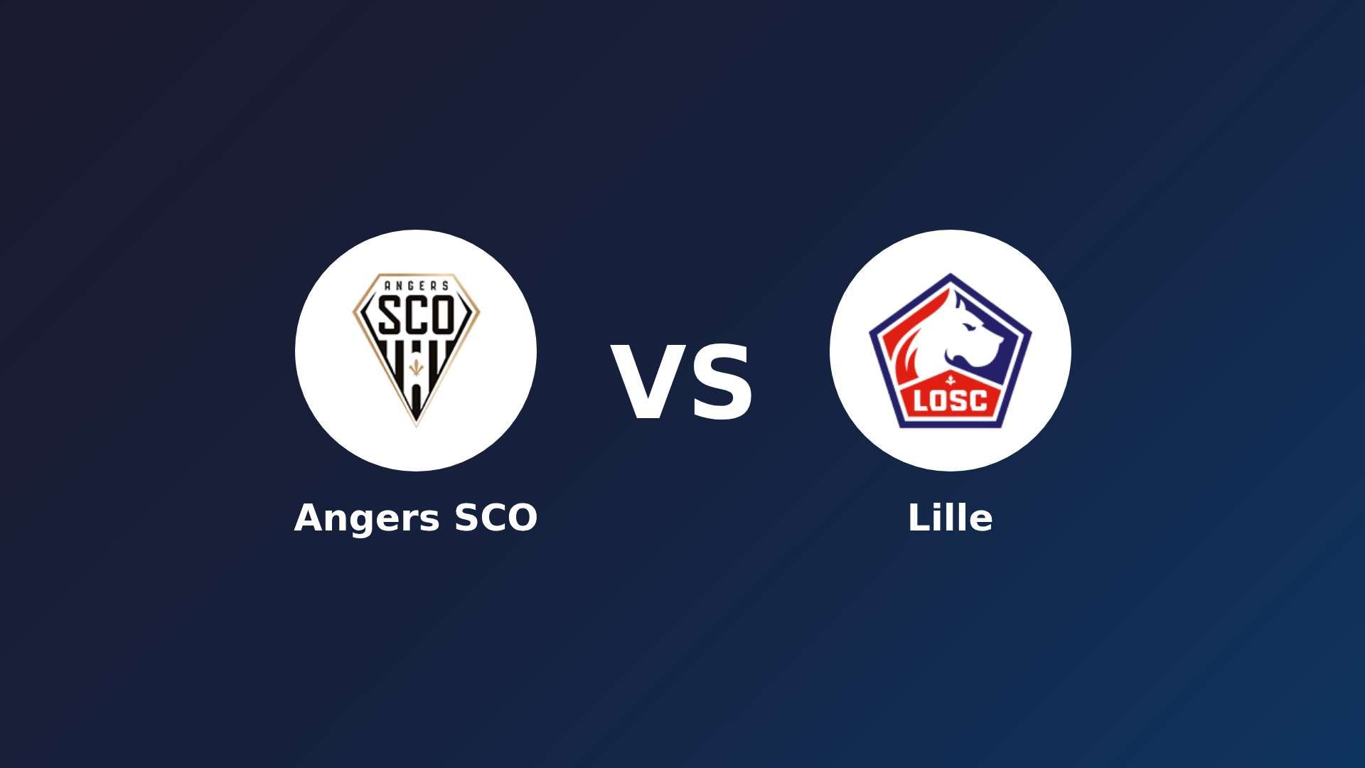 Angers SCO vs LOSC Lille