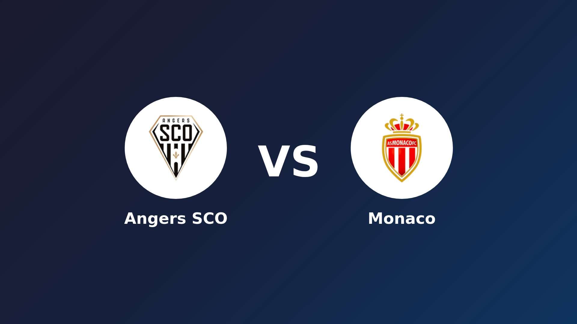 Angers SCO vs Monaco