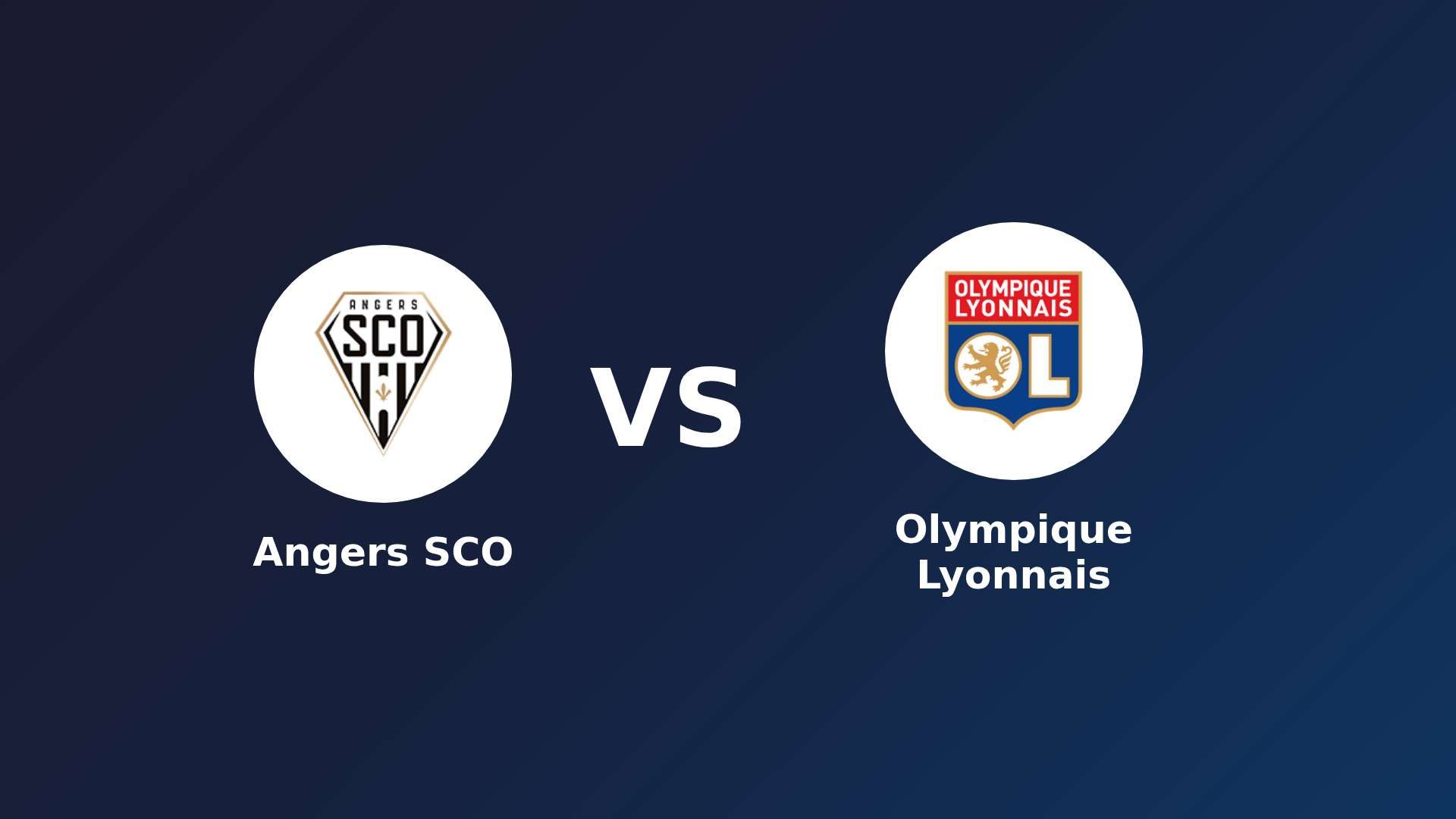 Angers SCO vs Olympique Lyonnais