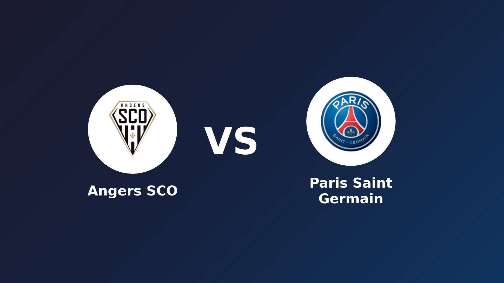 Angers SCO vs Paris Saint Germain