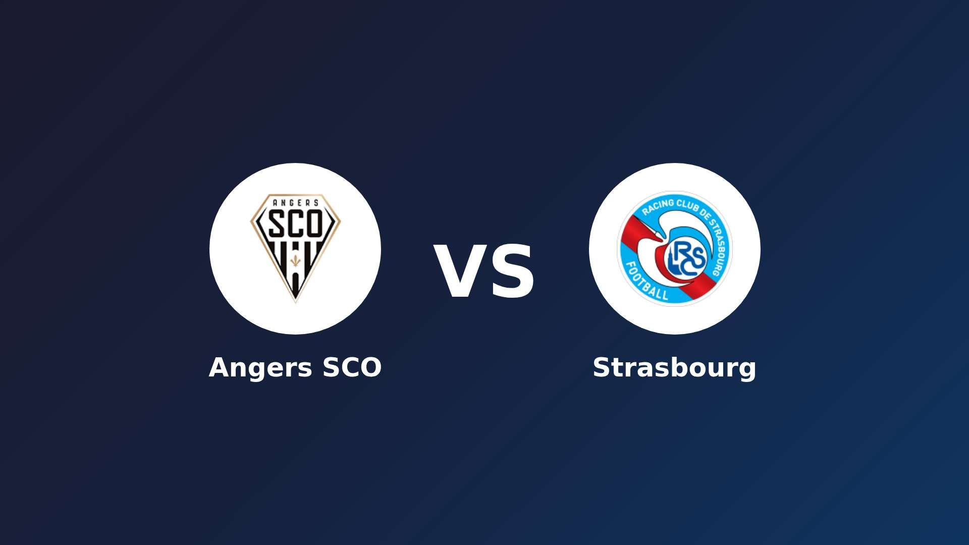 Angers SCO vs Strasbourg