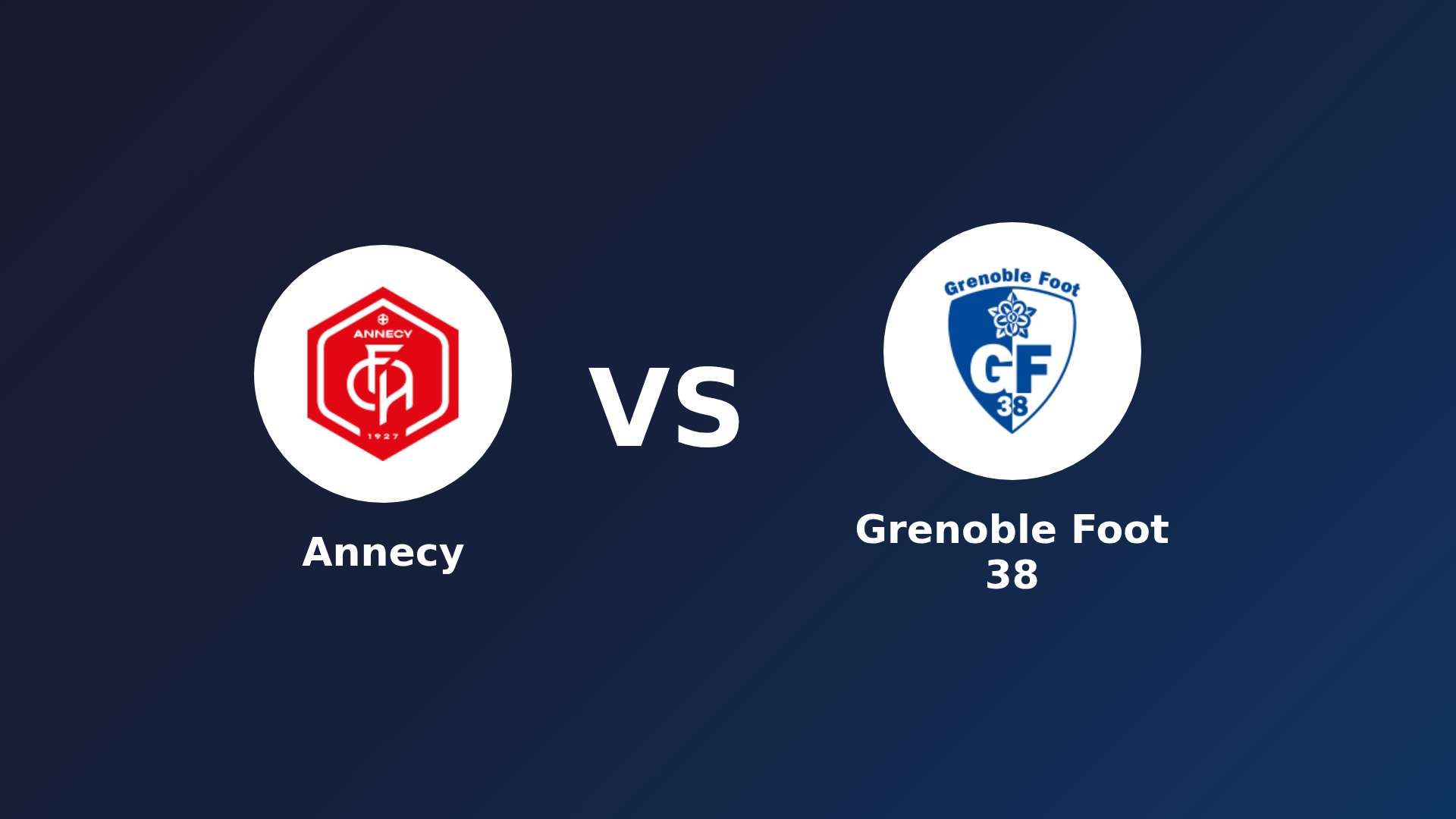 Annecy vs Grenoble Foot 38