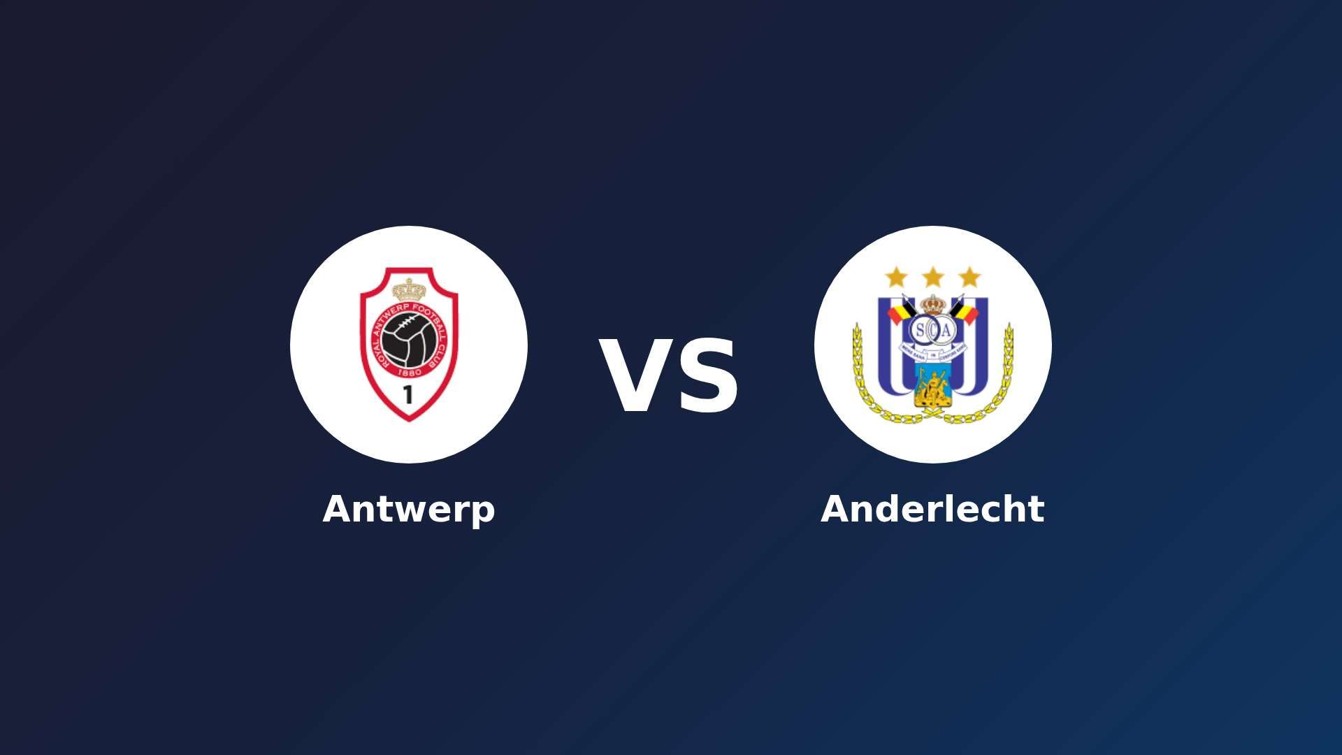 Antwerp vs Anderlecht
