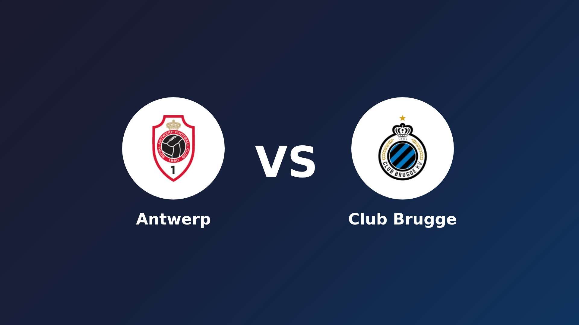 Antwerp vs Club Brugge