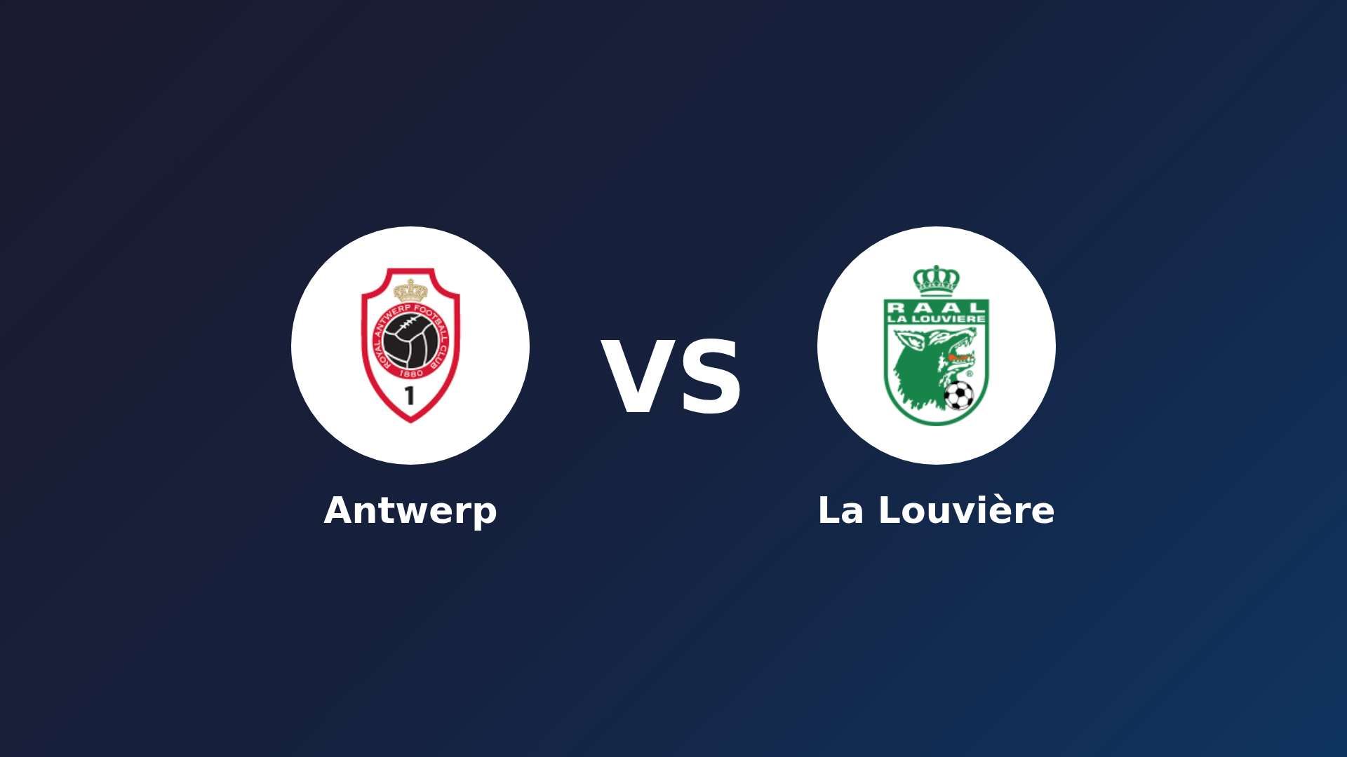 Antwerp vs La Louvière