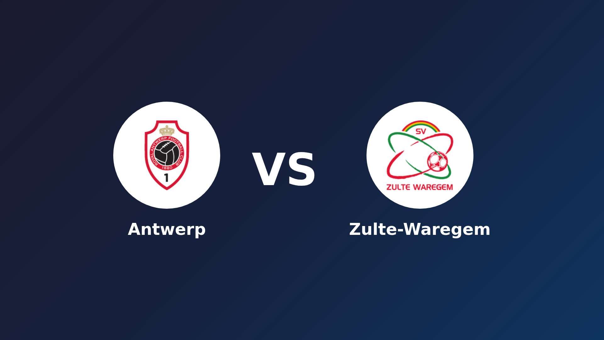Antwerp vs Zulte-Waregem