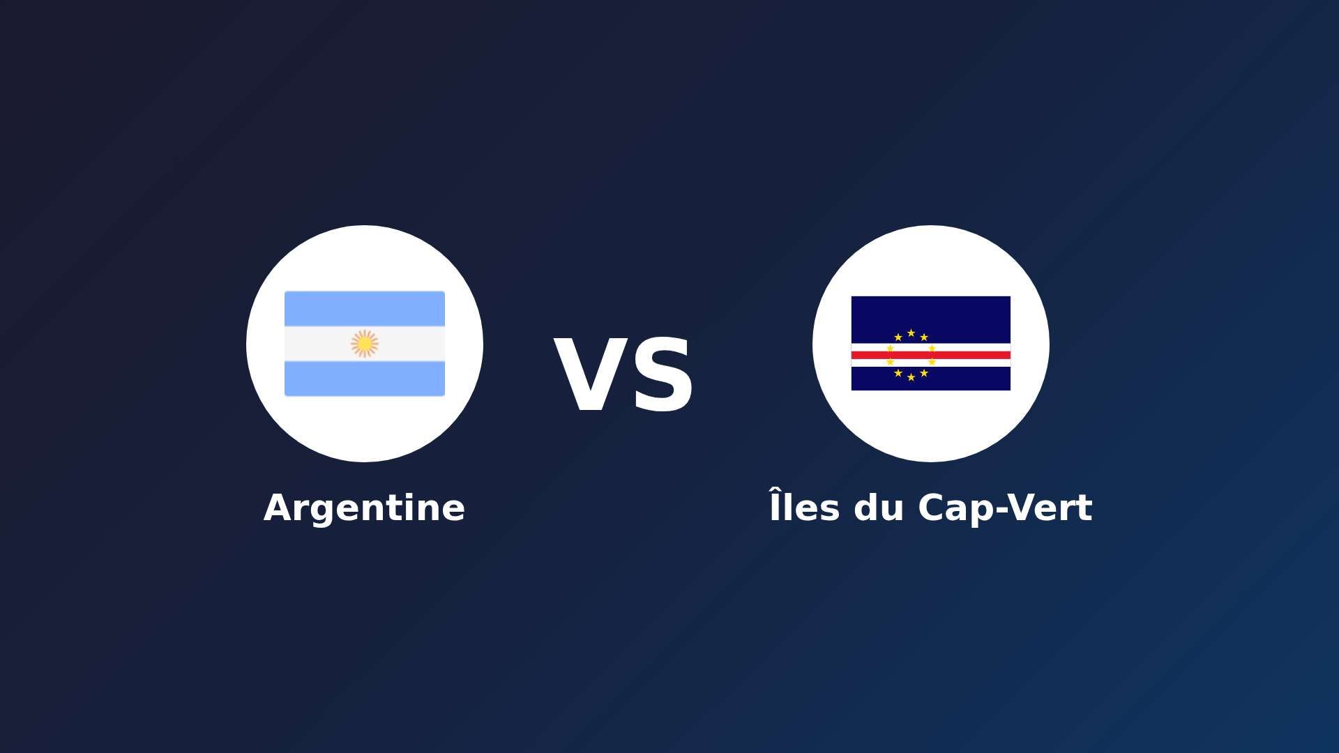 Argentine - Îles du Cap-Vert