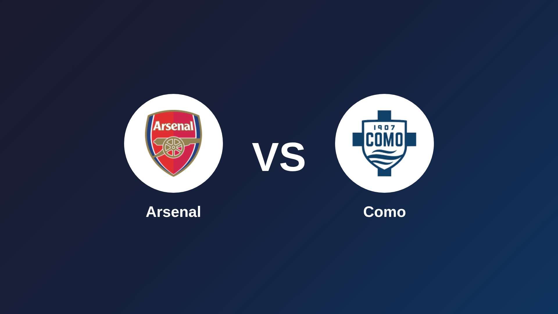 Arsenal vs Como