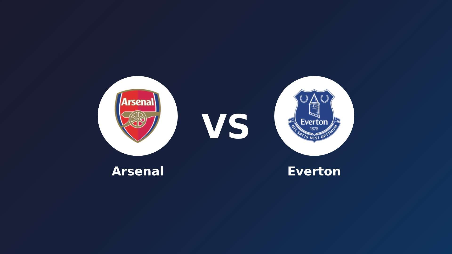 Arsenal vs Everton