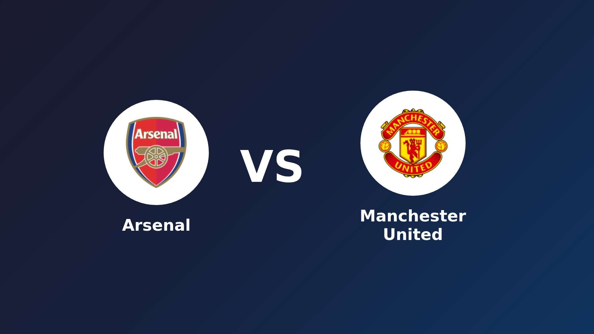 Arsenal vs Manchester United