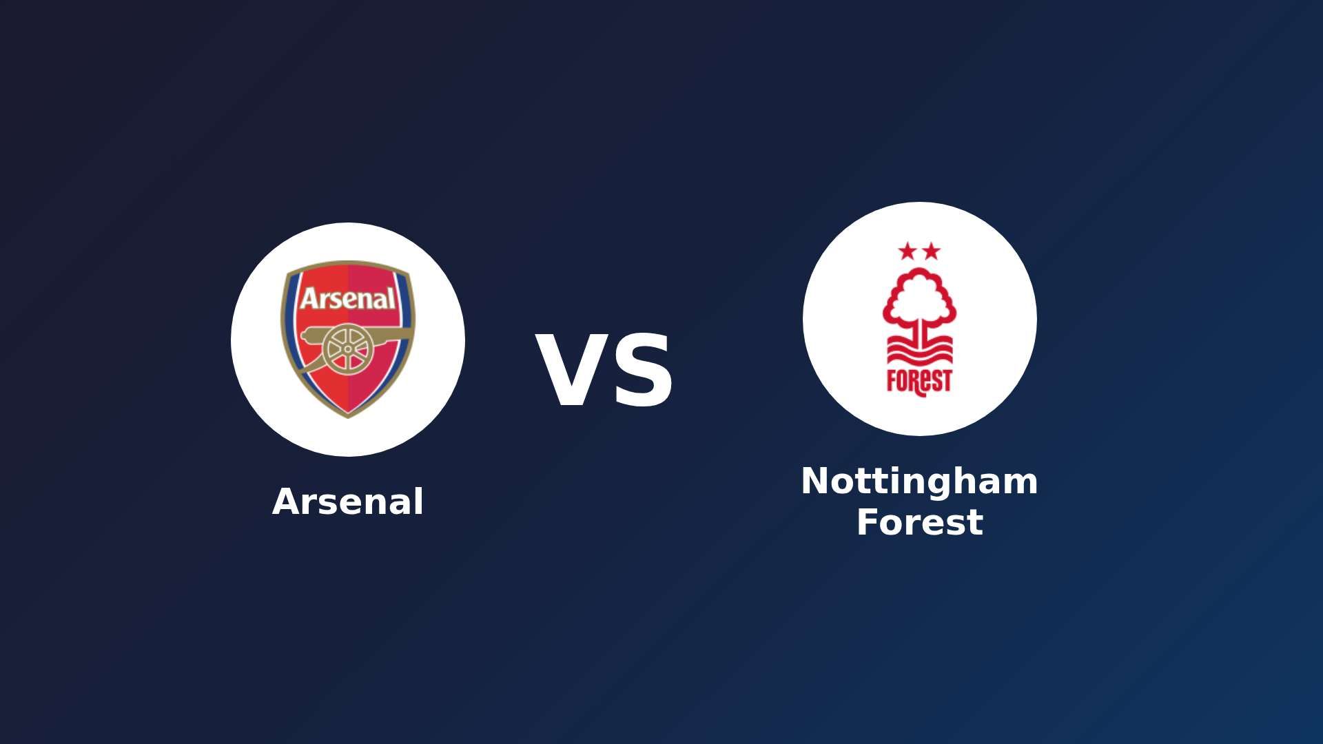 Arsenal vs Nottingham Forest