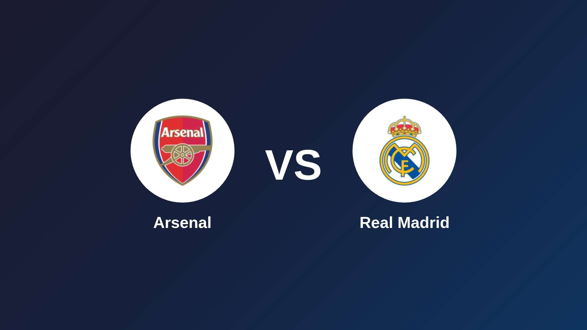 Arsenal vs Real Madrid