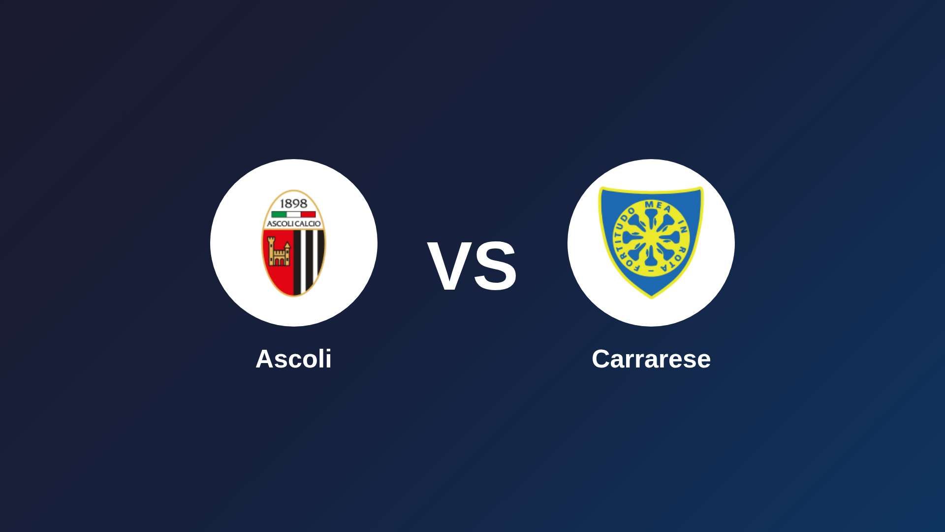 Ascoli vs Carrarese