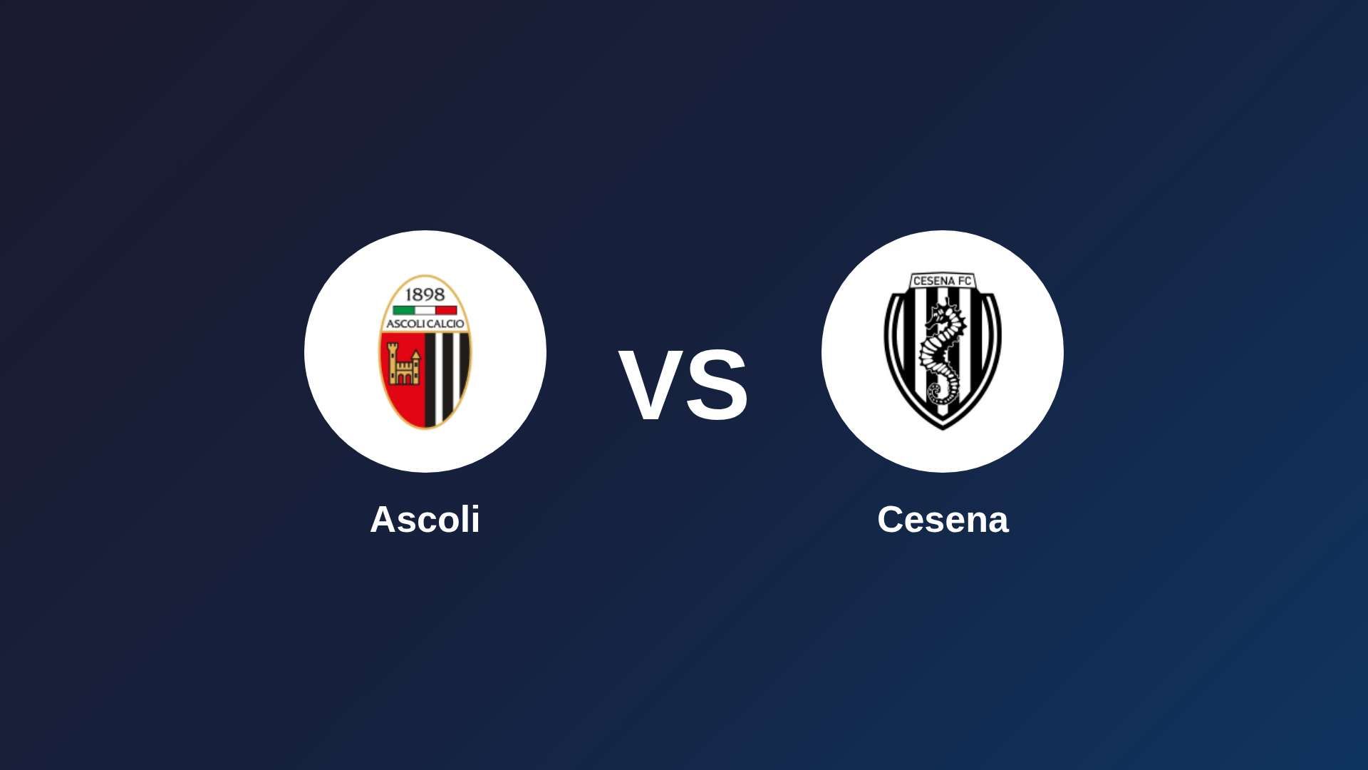 Ascoli vs Cesena