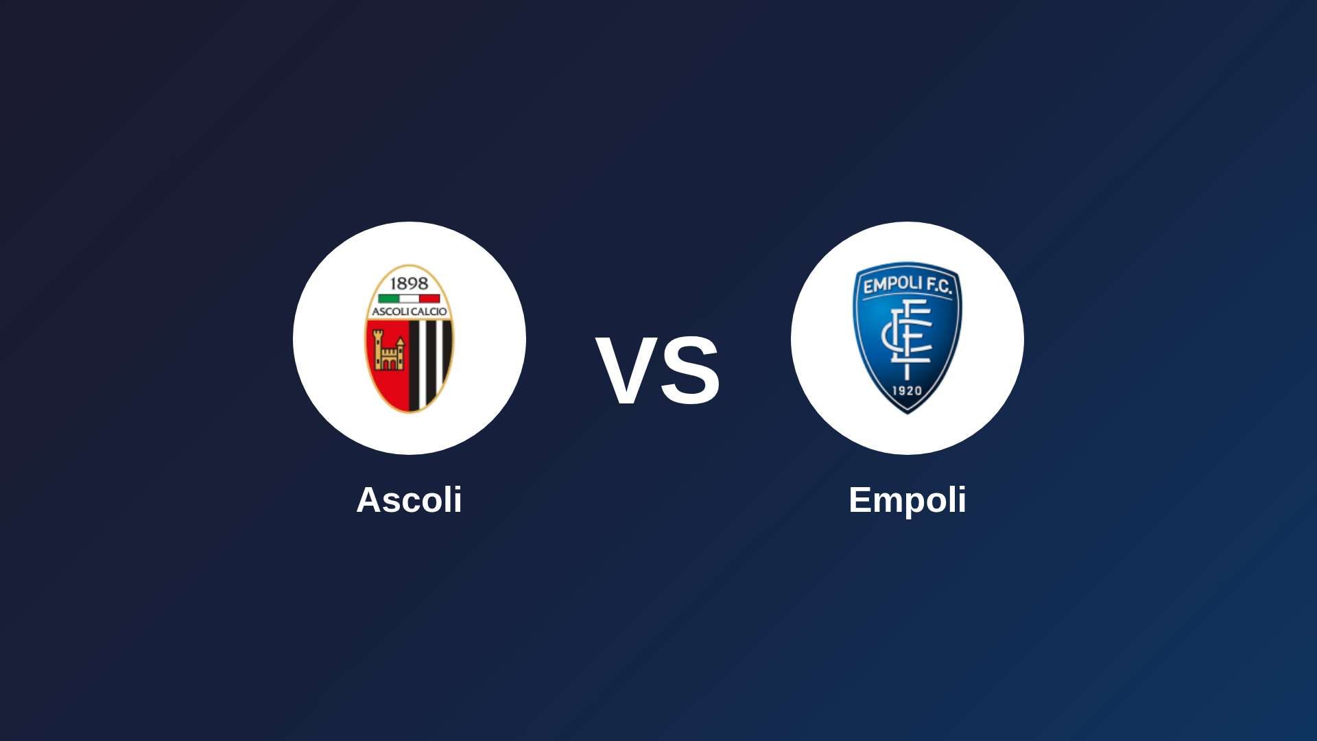 Ascoli vs Empoli