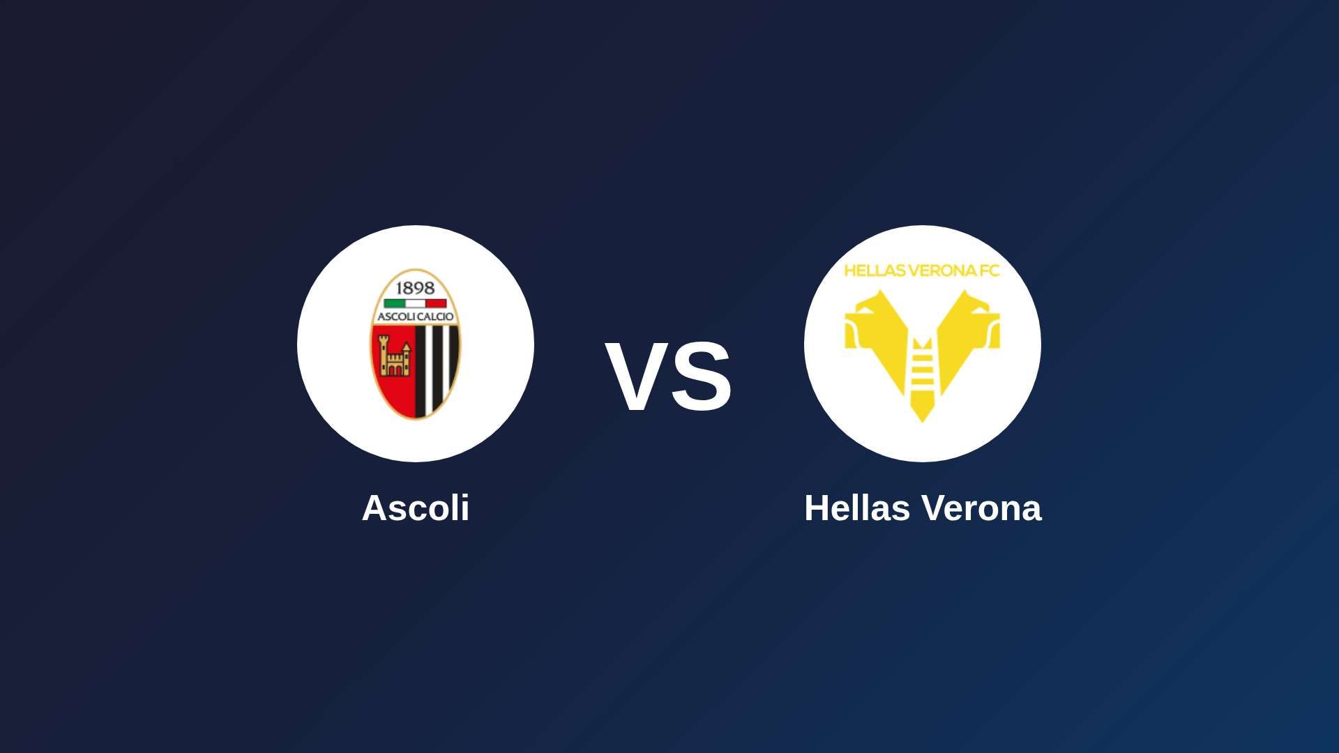 Ascoli vs Hellas Verona