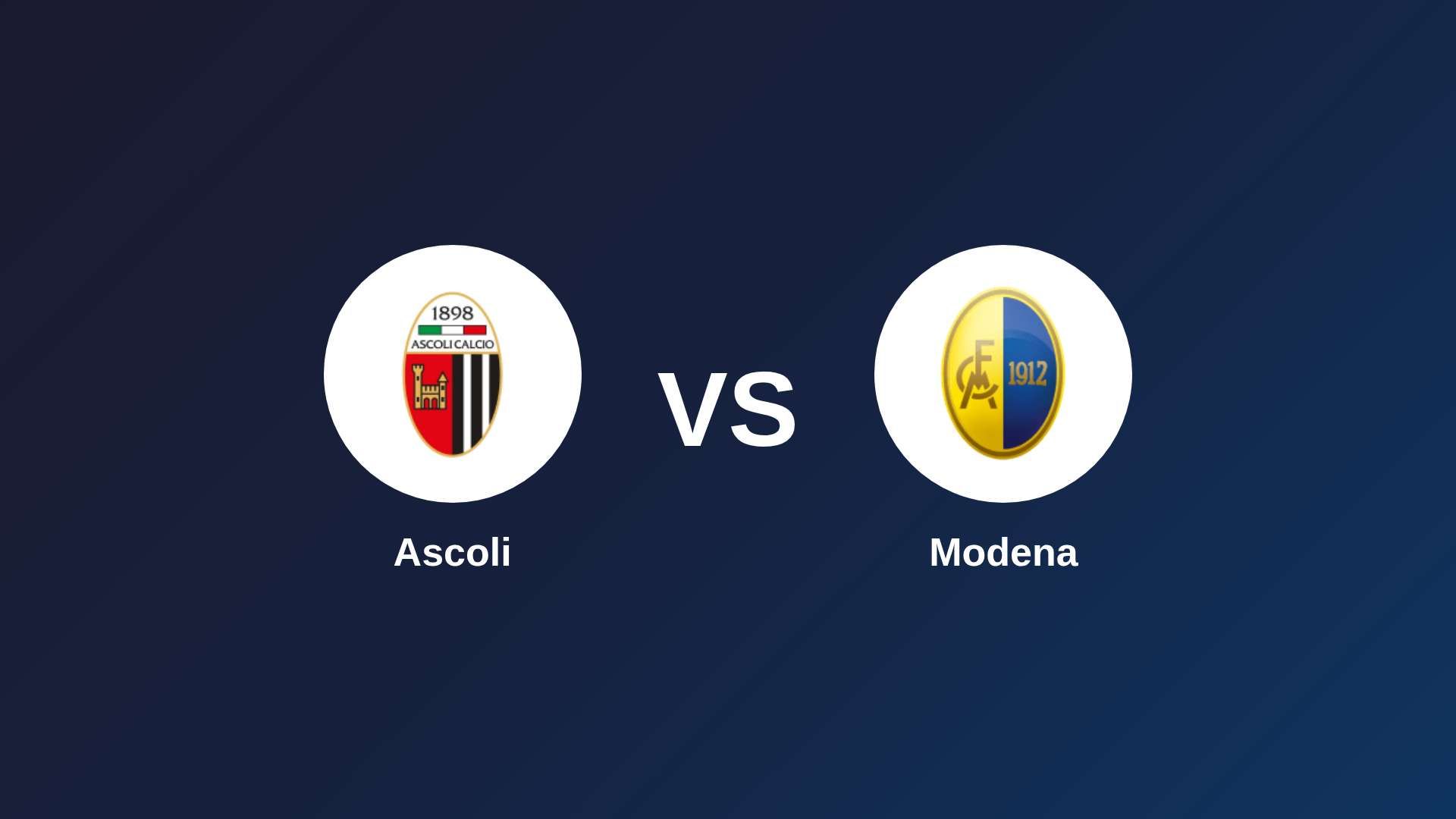 Ascoli vs Modena