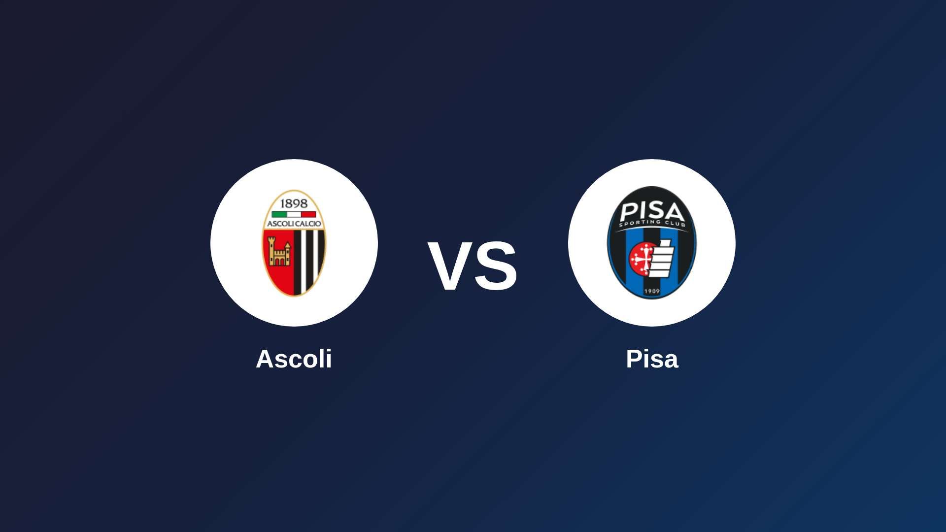 Ascoli vs Pisa