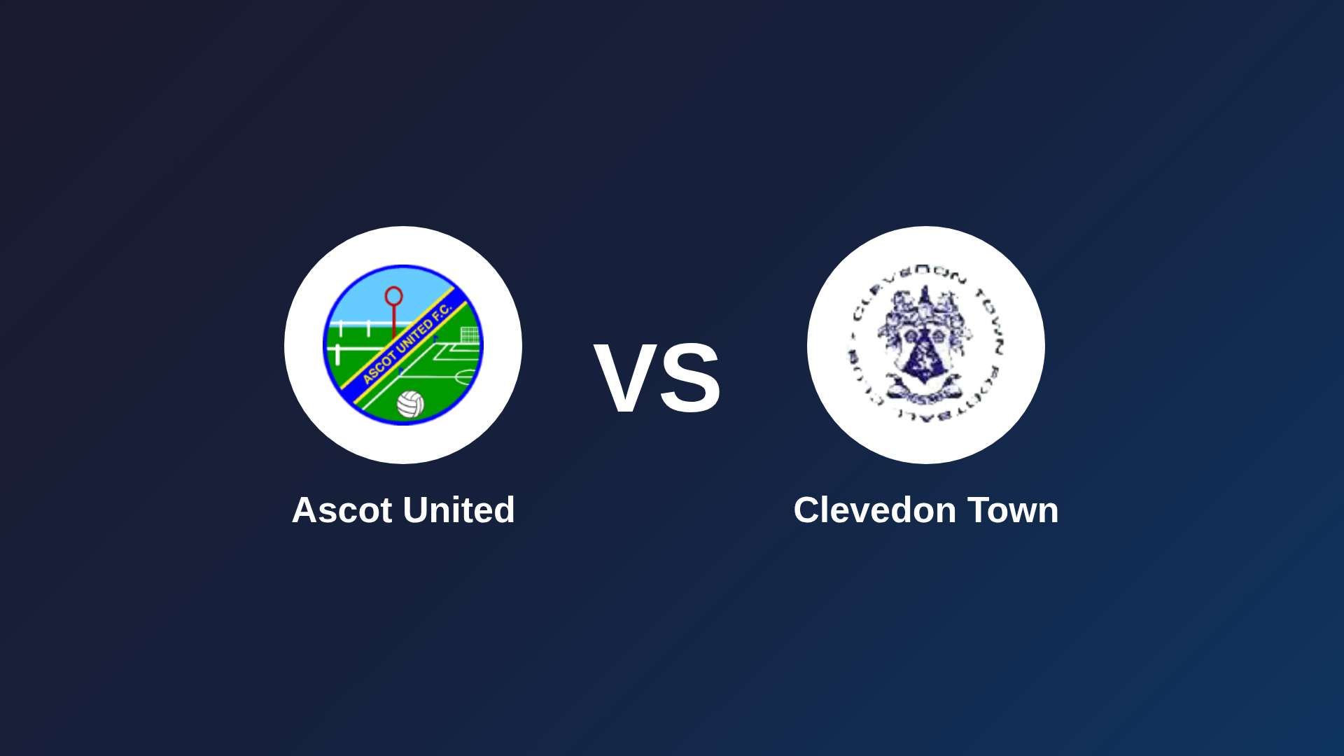 Ascot United vs Clevedon Town