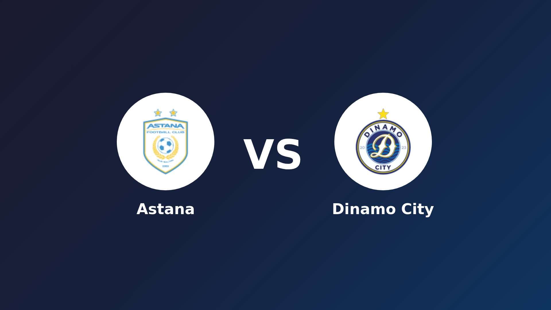 Astana vs Dinamo City