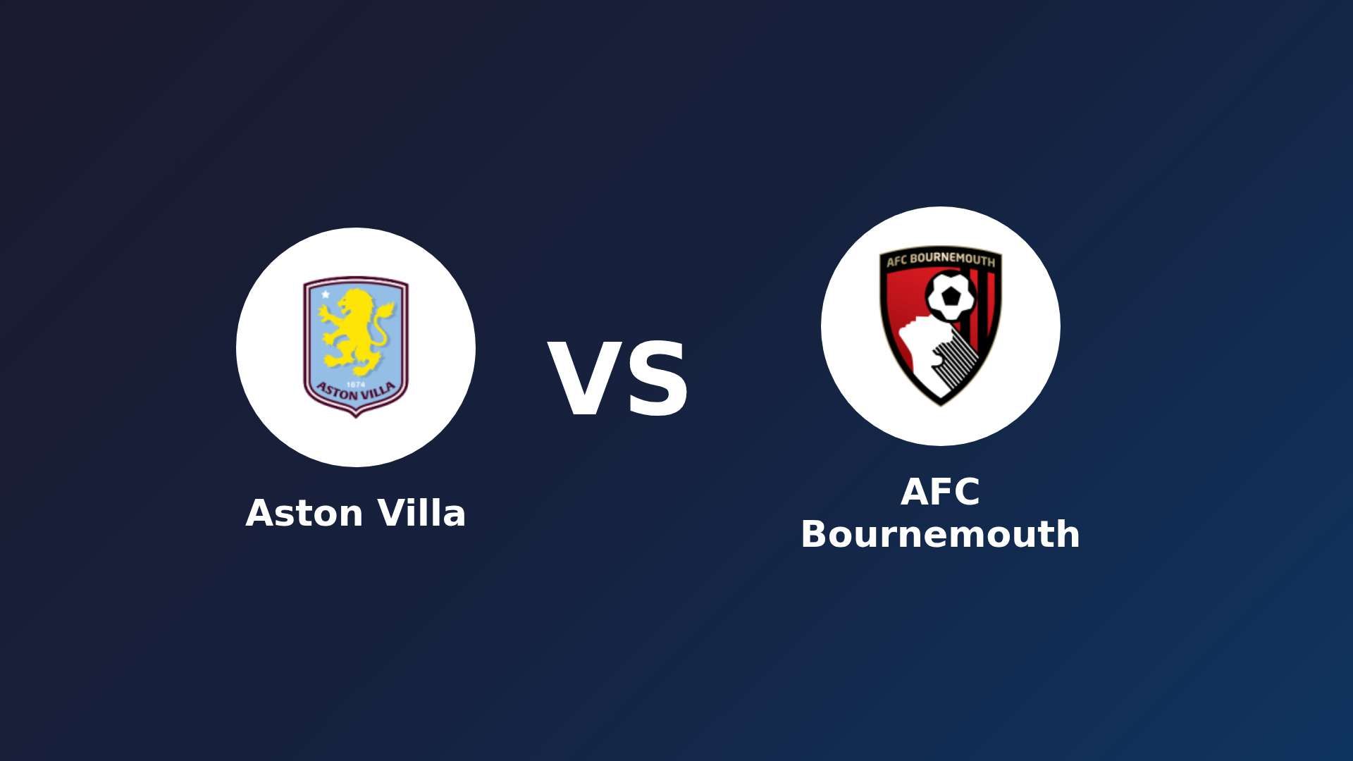 Aston Villa vs AFC Bournemouth