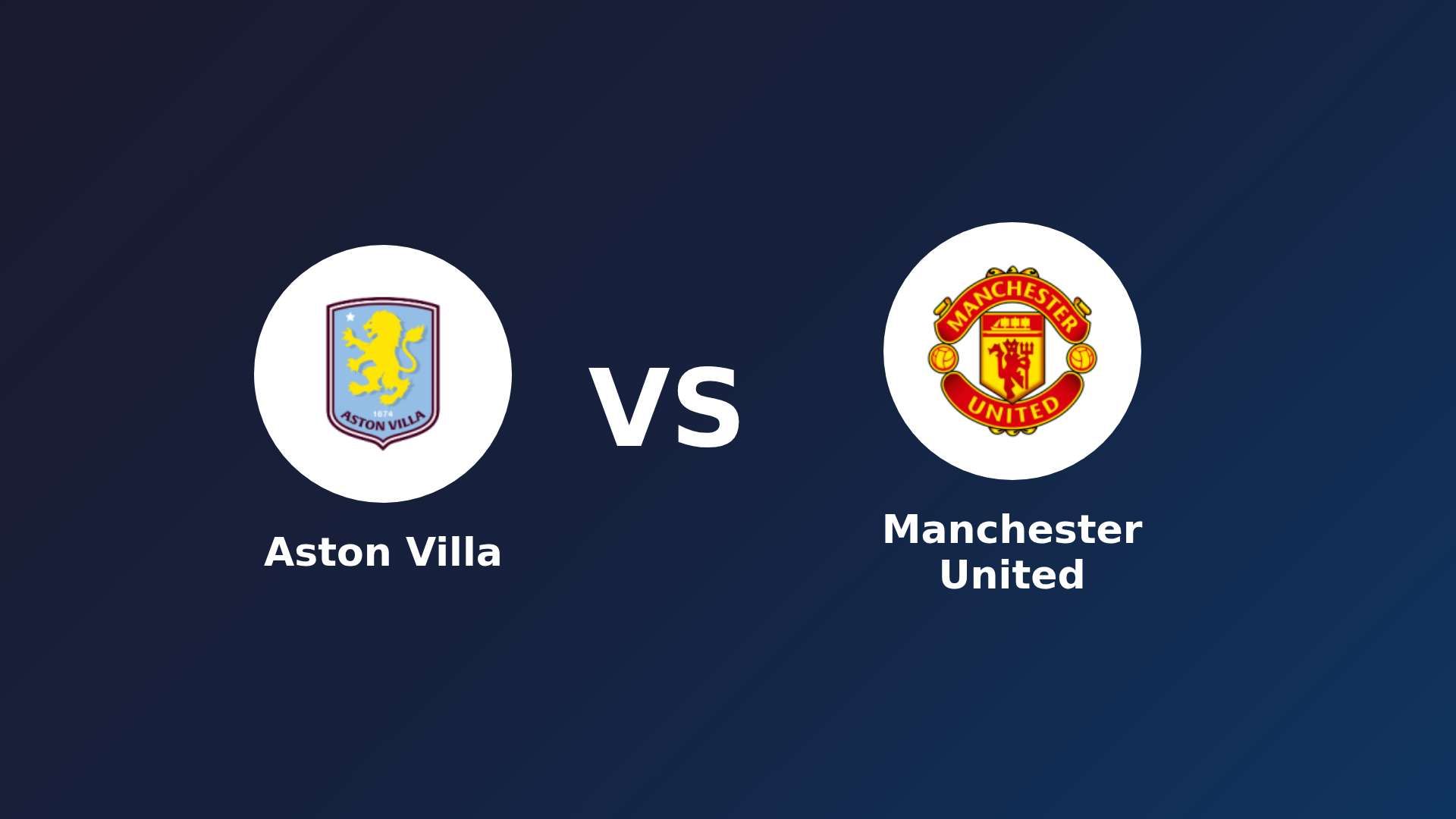 Aston Villa vs Manchester United