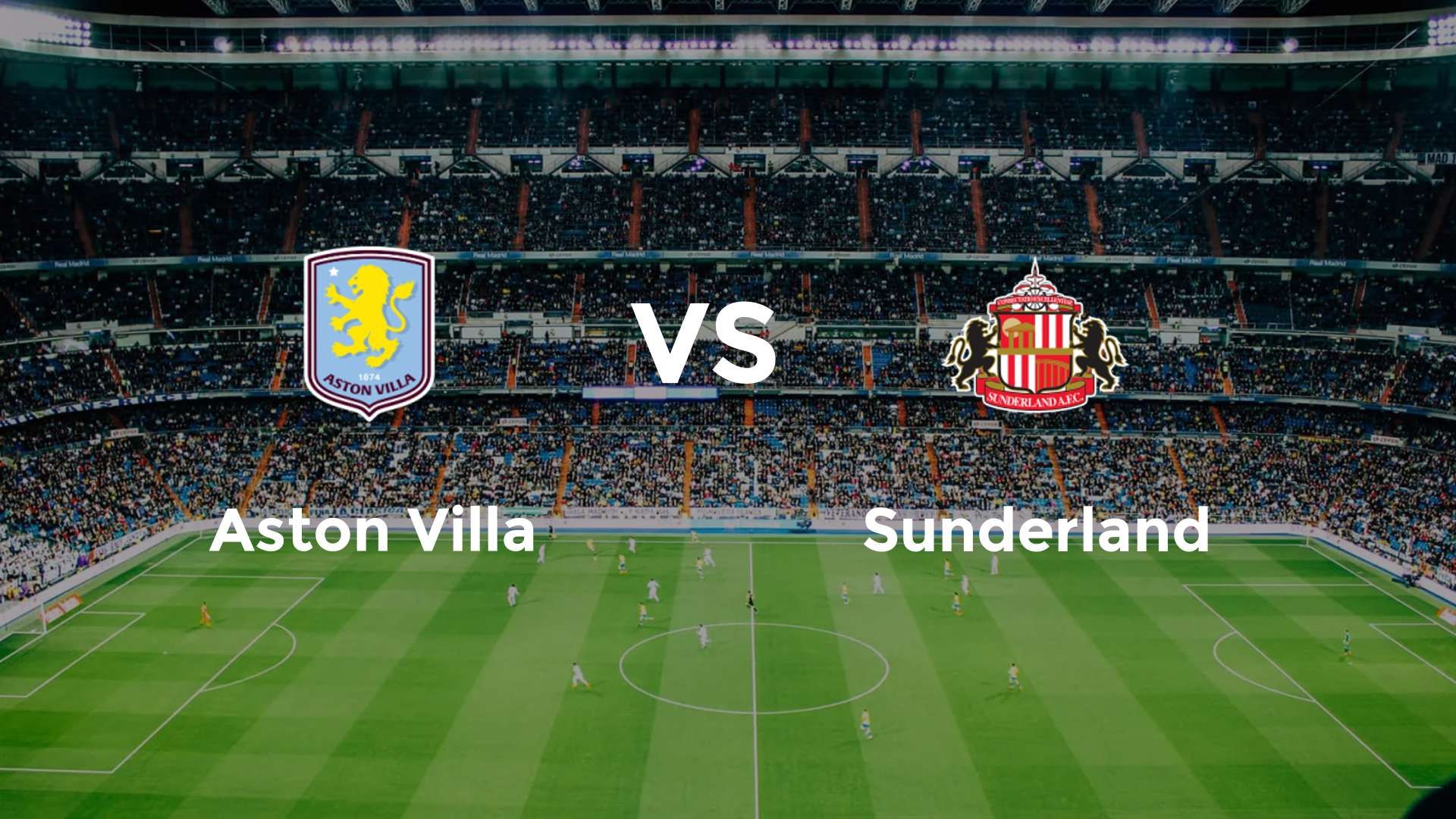 Aston Villa vs Sunderland