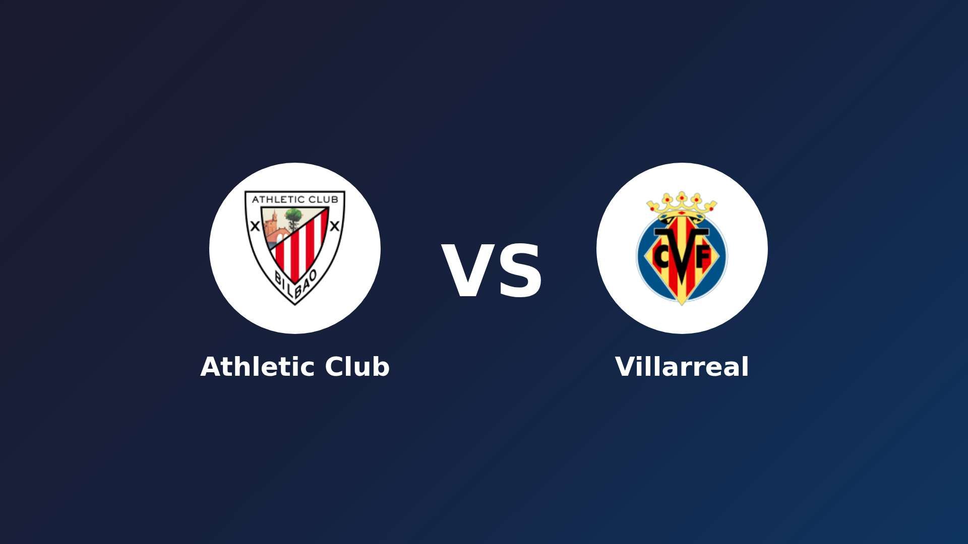 Athletic Club vs Villarreal