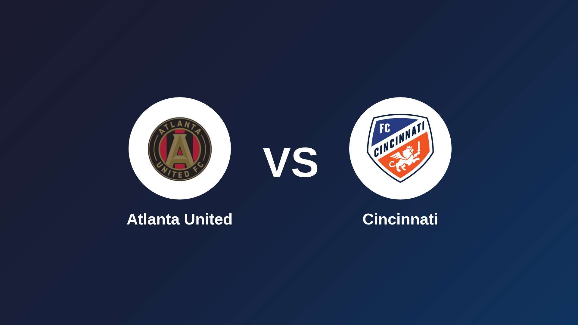 Atlanta United vs Cincinnati