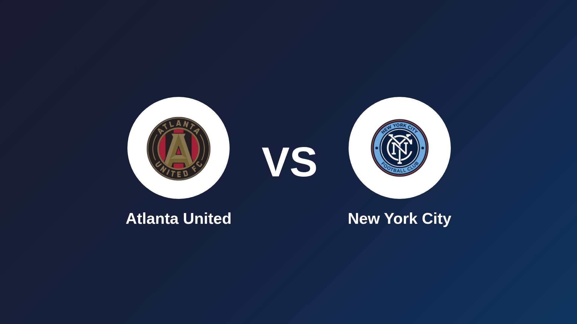 Atlanta United vs New York City