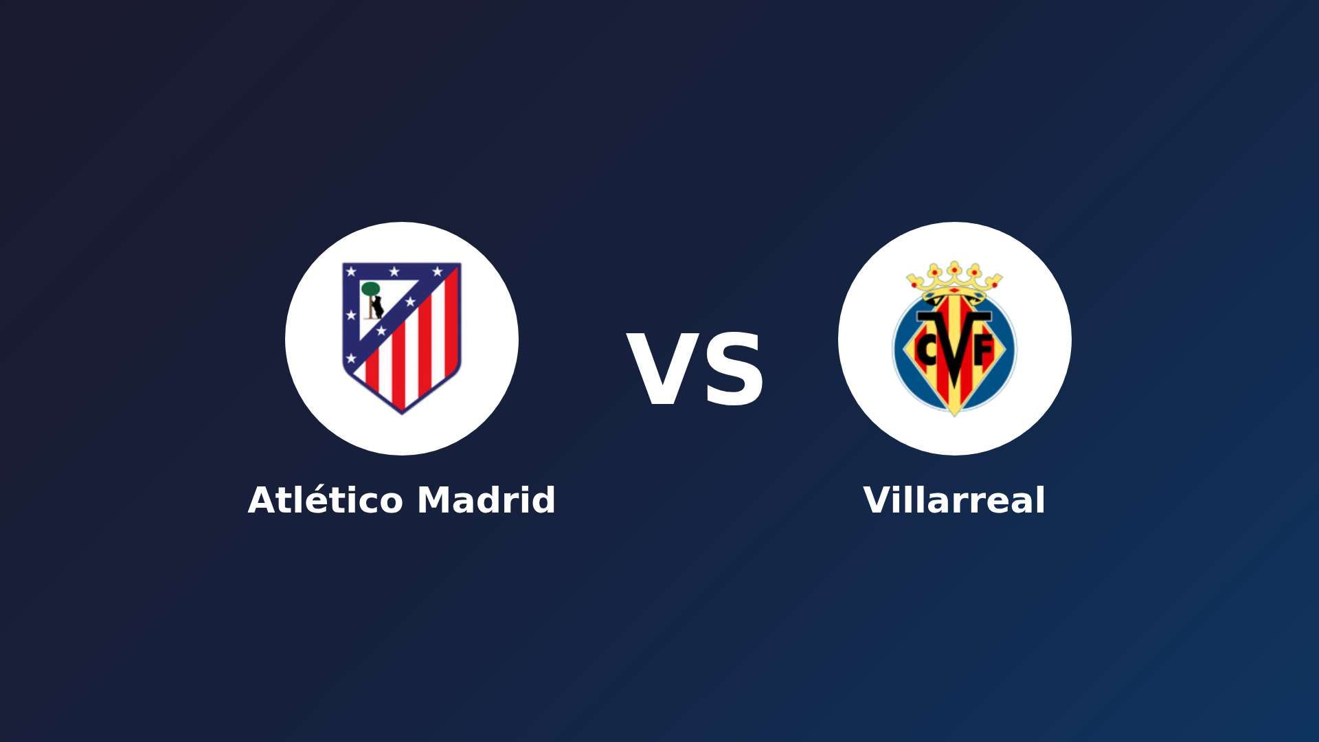 Atlético de Madrid vs Villarreal